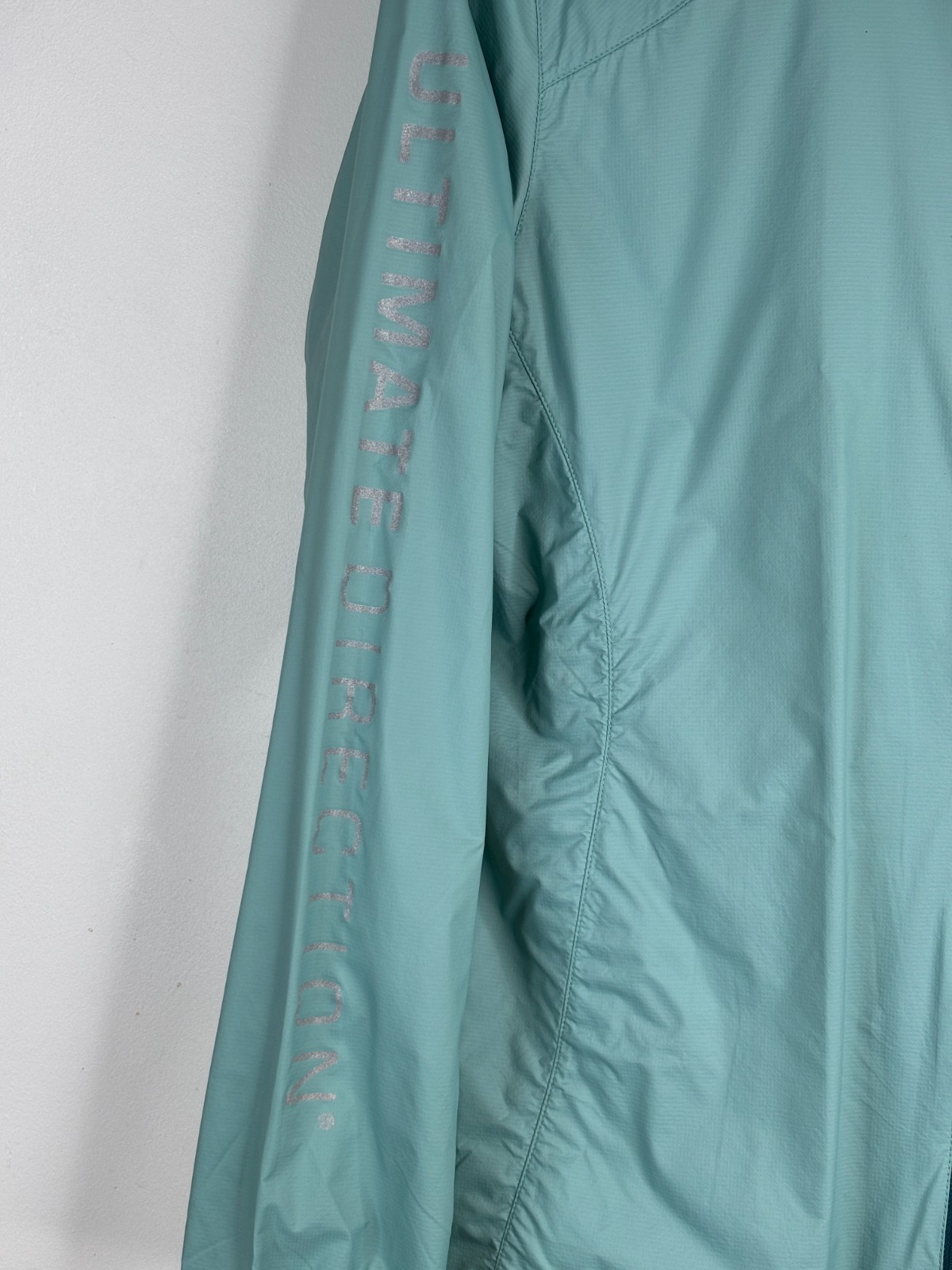 Ultimate Direction Ultra Jacket L Blue Full Zip Running Waterproof Rain Shell