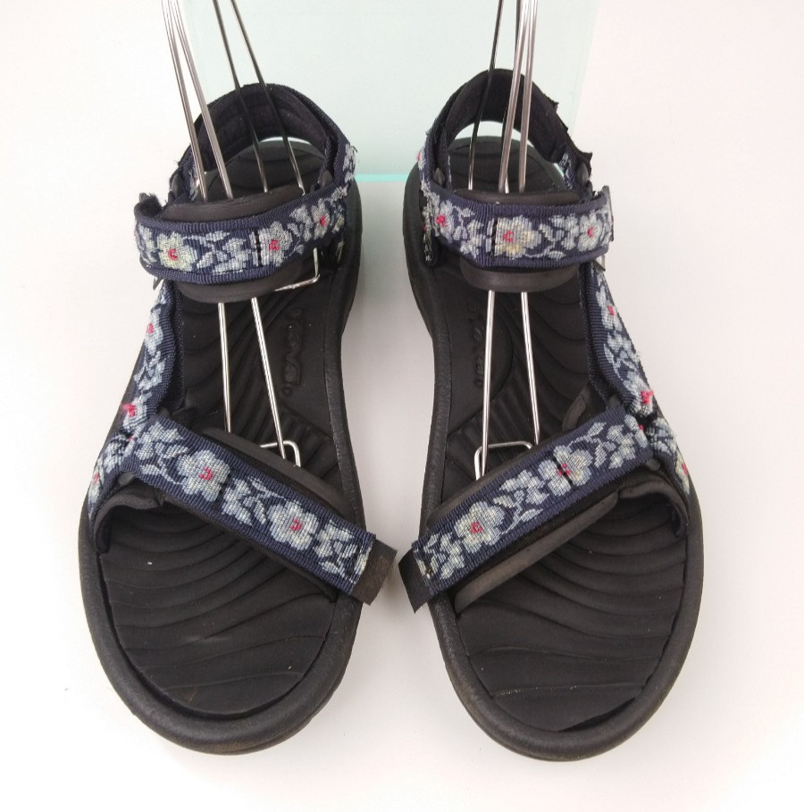 Teva Women’s Hurricane Water Friendly Hiking Sandals Blue Floral Pattern Size 9