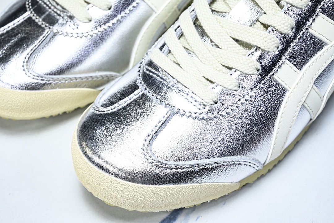 Onits*ka Tiger Mexico 66 Silver Off White THL7C2-9399 Unisex Size 4-11