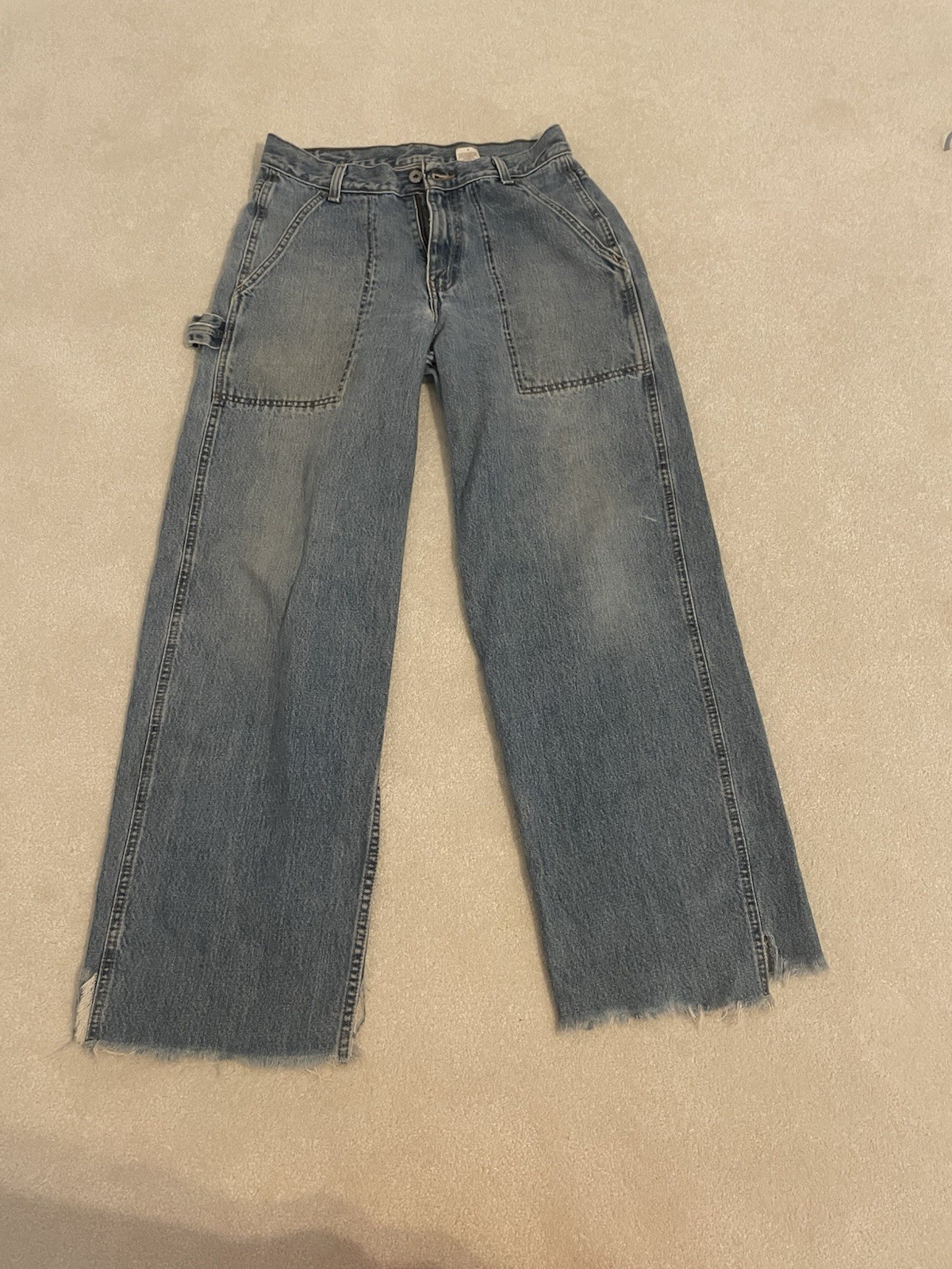 Levi’s Dry Goods Unisex Light Wash Blue Straight Leg Denim Jeans 5-Square Pocket
