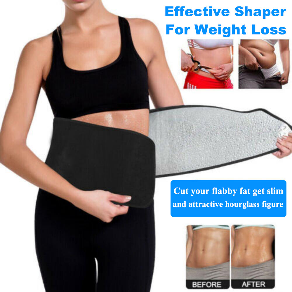 Men Waist Trimmer Belt Sweat Wrap Slimming Tummy Stomach Weight-Loss Fat Burner