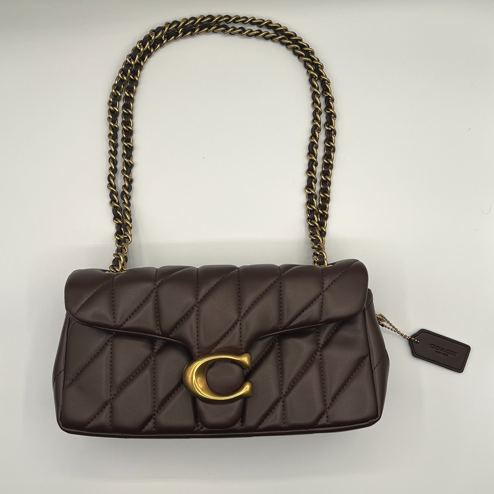 Coach Tabby Shoulder Bag 26 With Pillow Quilting Maple Color NWOT