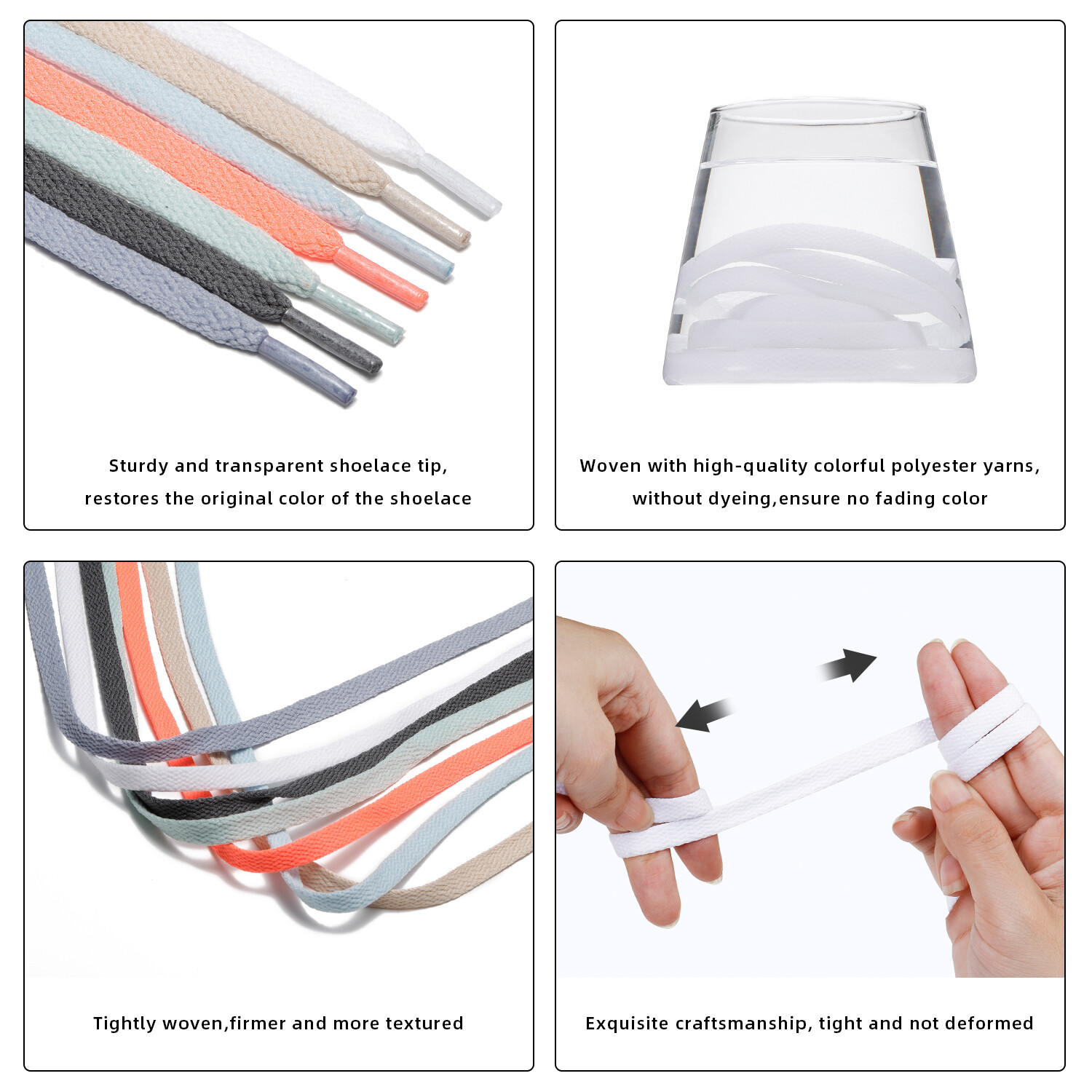3Pair 24 27 36 45 63 72 Inch Flat Shoelaces Replacement for Sneakers Boots White