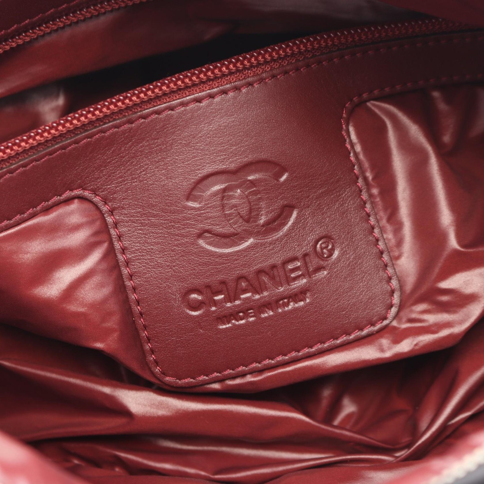 CHANEL Cococoon Handbag A48619 Nylon leather Black SHW Used Women