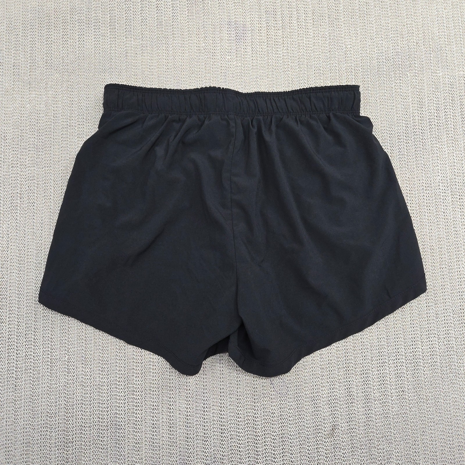 Nike Dri Fit Running Shorts Womens Small Black Atheltic Lined Training Swoosh