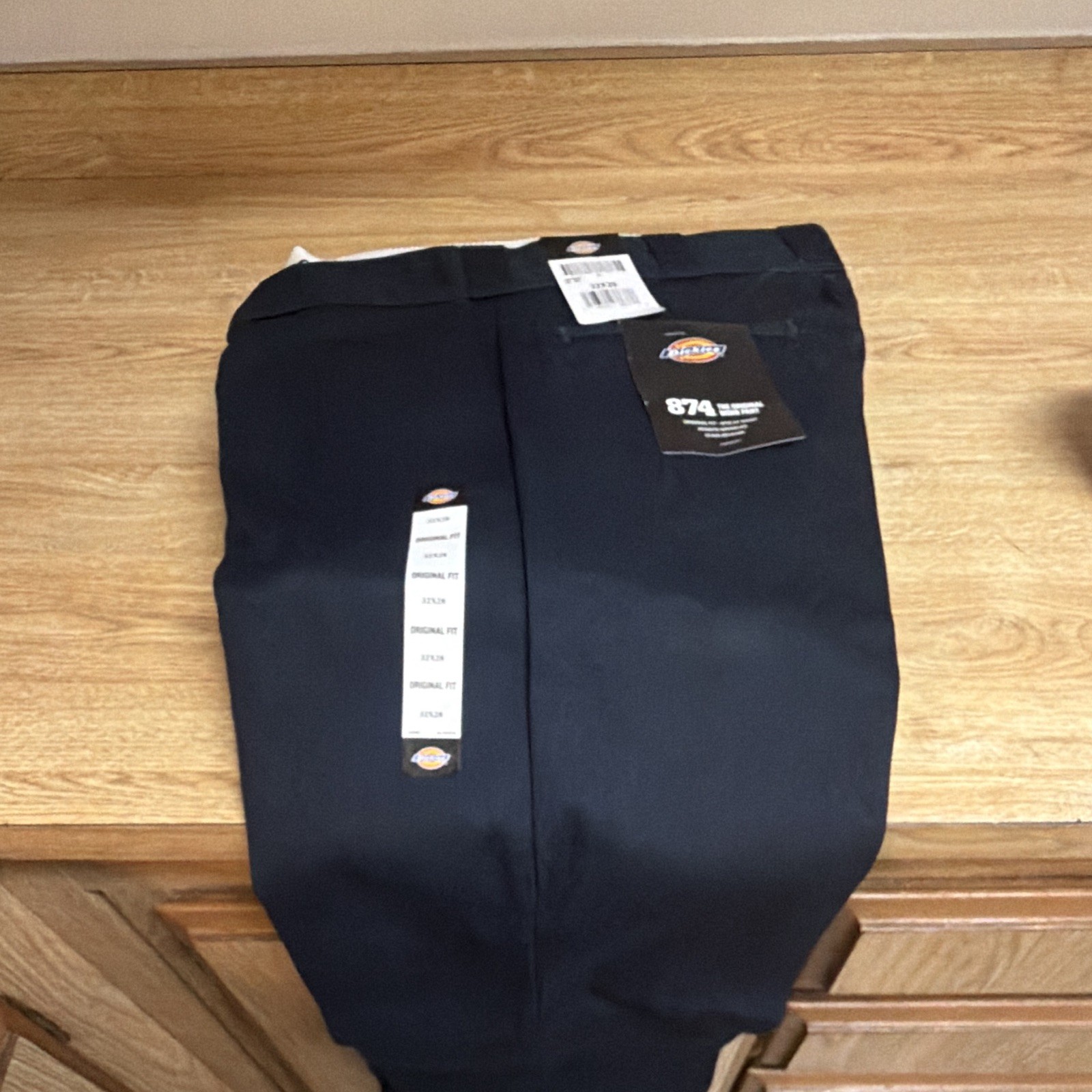 Dickies 874 Men’s Original Fit Work Pants Black Size 32 Twill Poly/Cotton