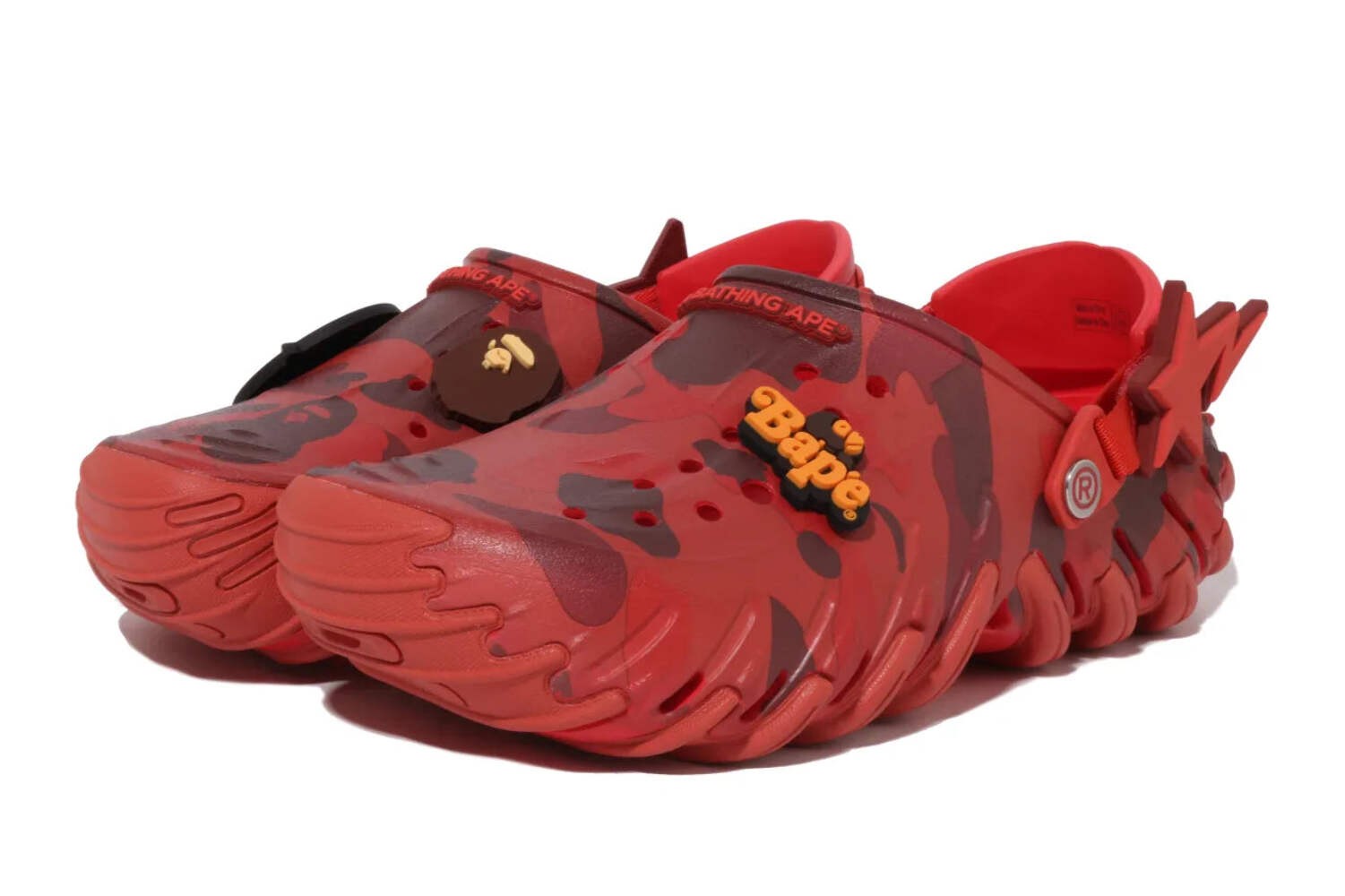 213140 8C1 Crocs Echo RO Clog Bape Flame Camo