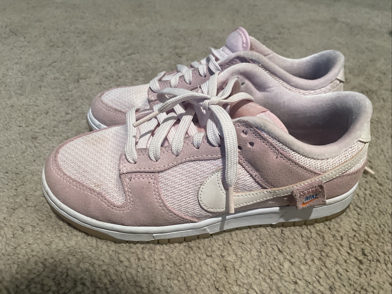 Limited Edition Nike Dunk Low Teddy Bear Pink Size 8 Women’s Shoes