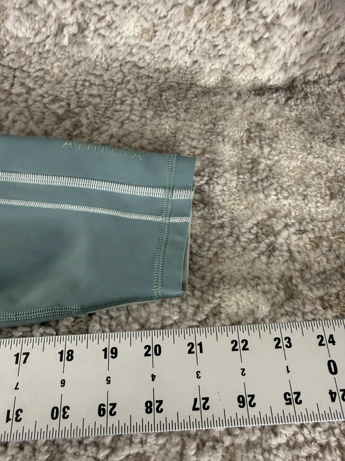 Athleta Size S Rainier Evolve Cropped Capri Leggings Athleisure Blue Gray Casual