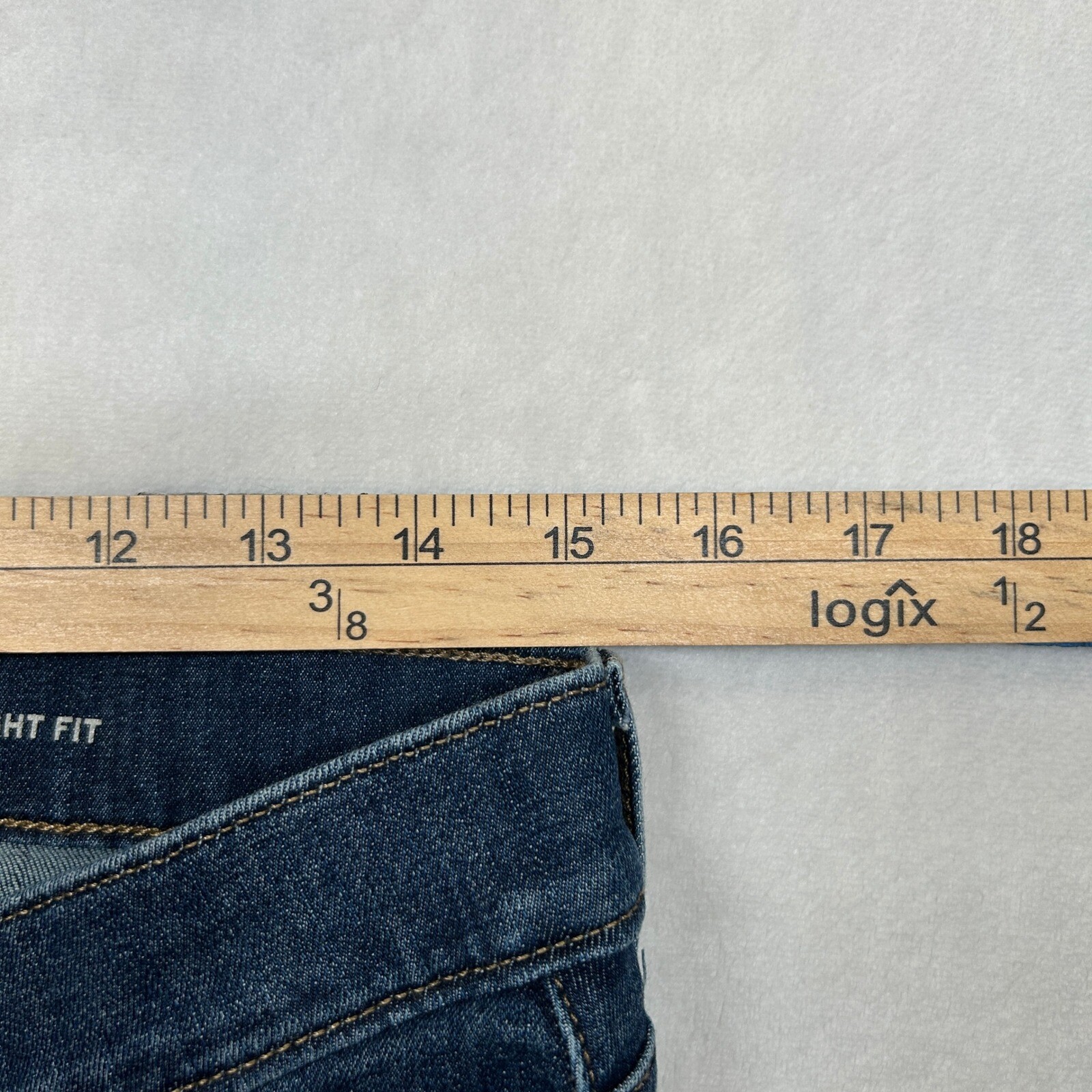 Eddie Bauer Denim Jeans Mens 30×29 (Tag 32×29) Blue Dark Wash Straight Fit