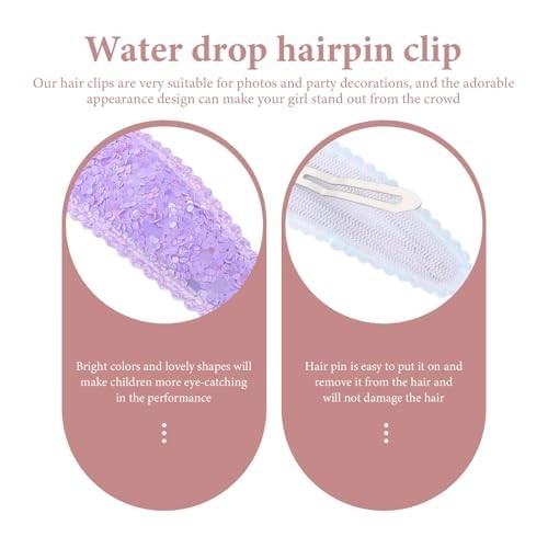 Girls Hair Accessories 20 Pc Snap Barrettes Non-Slip Cute Clips