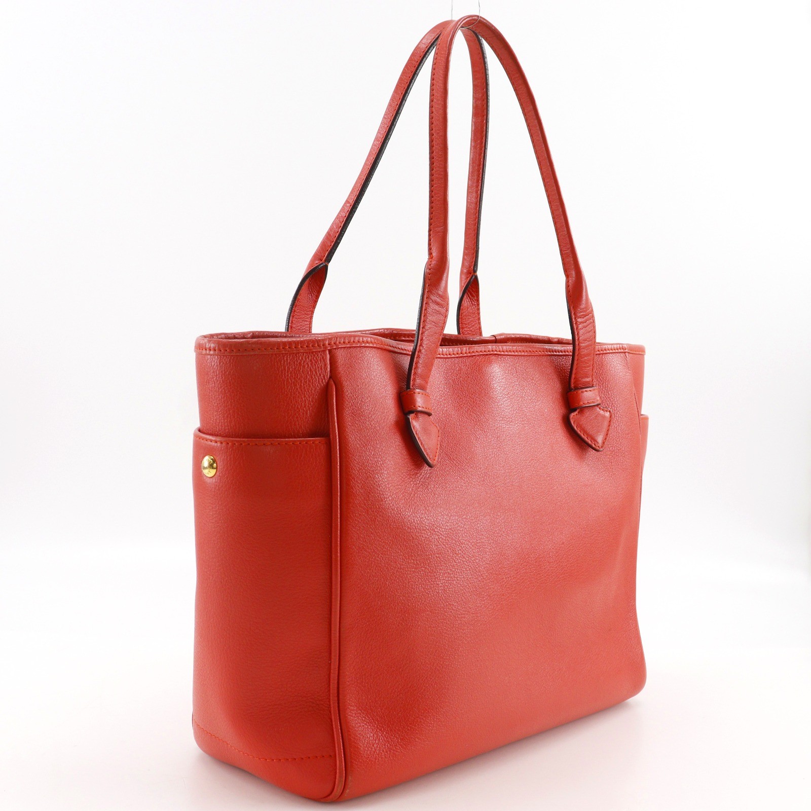 LOEWE Heritage Tote Bag Red leather Women