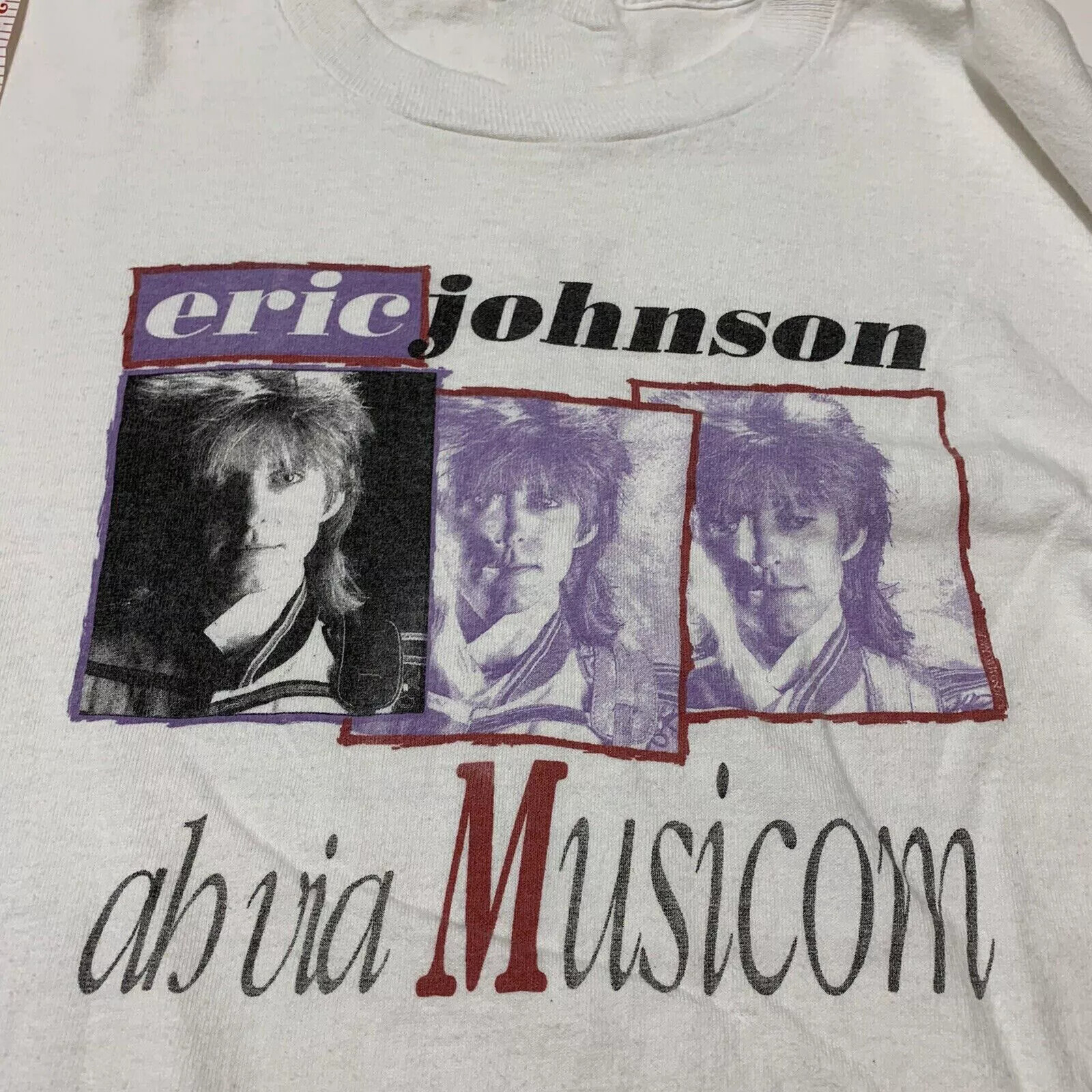 Eric Johnson Vintage Shirt Ah Via Musicom Blues White All Size Shirt