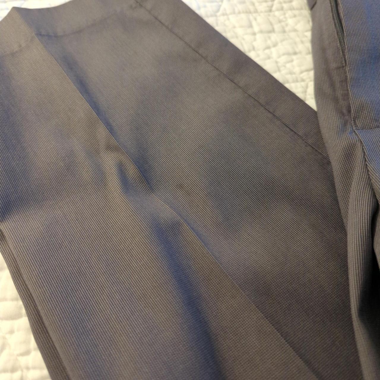 Charles Tyrwhitt Men’s Smart Texture Dress Pants – Gray 36×32 Slim Fit