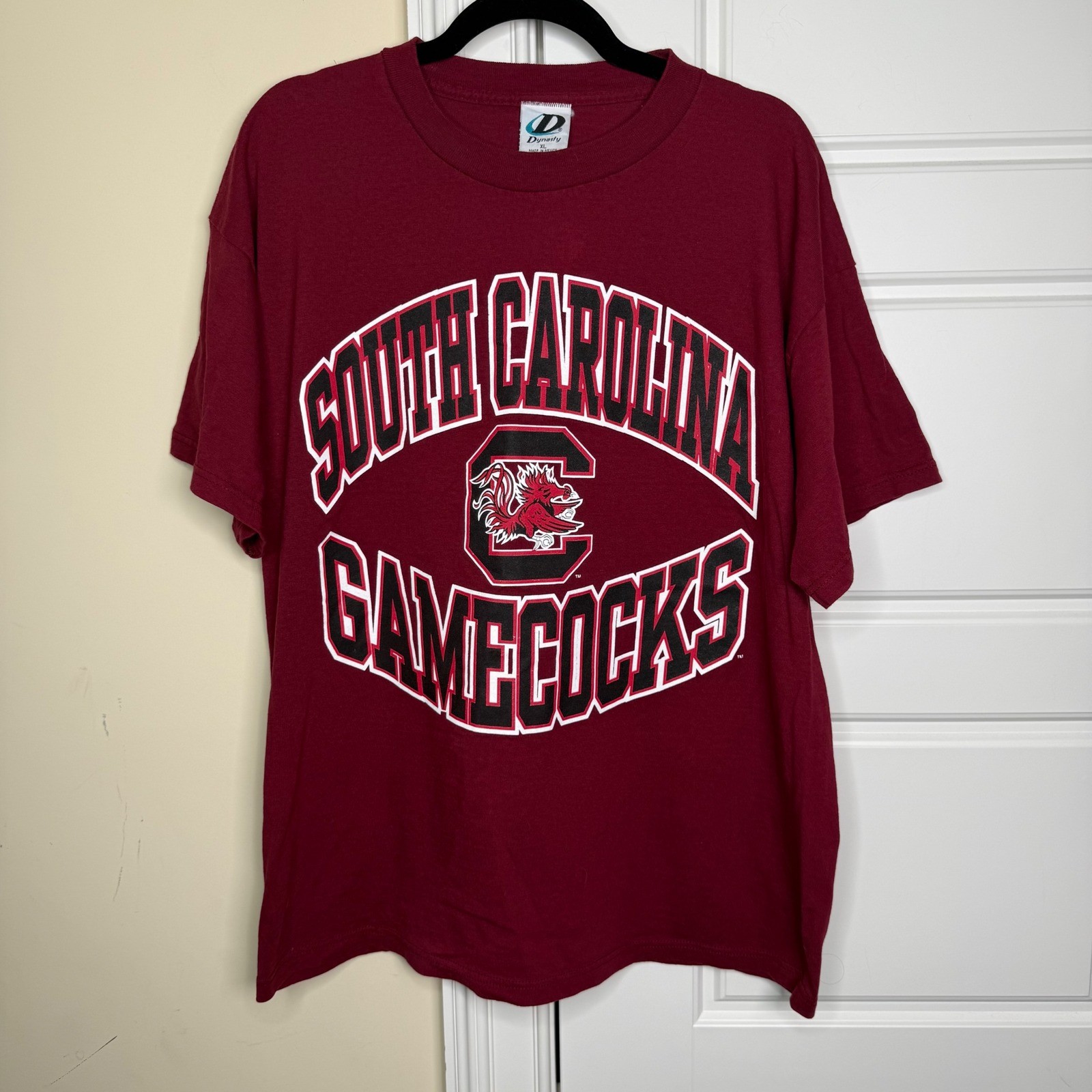 South Carolina Gamecocks Dynasty T-Shirt Mens XL Maroon NCAA Graphic Tee Y2k VTG