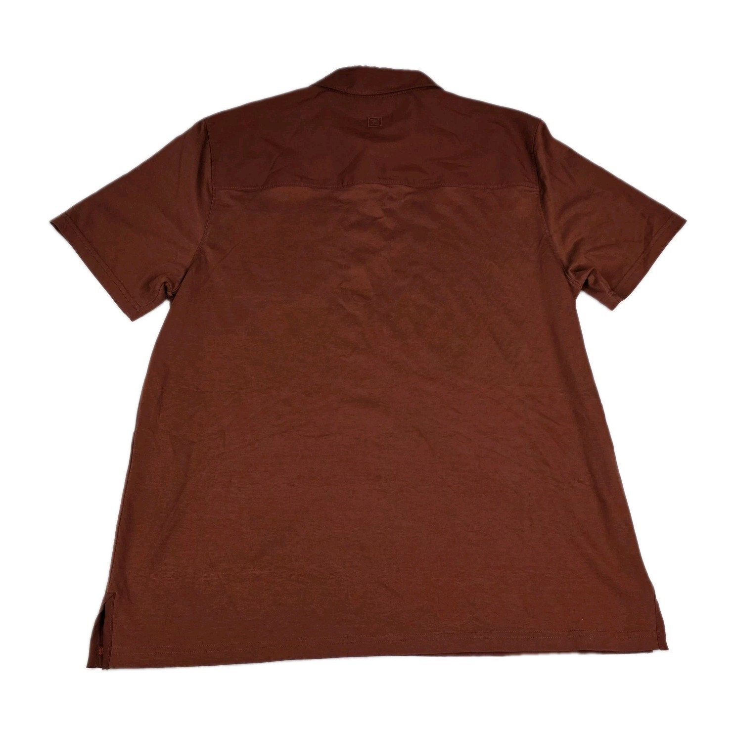 5.11 Tactical Mens Large Axis Short Sleeve Polo Shirt Golf Red Pocket Stretch