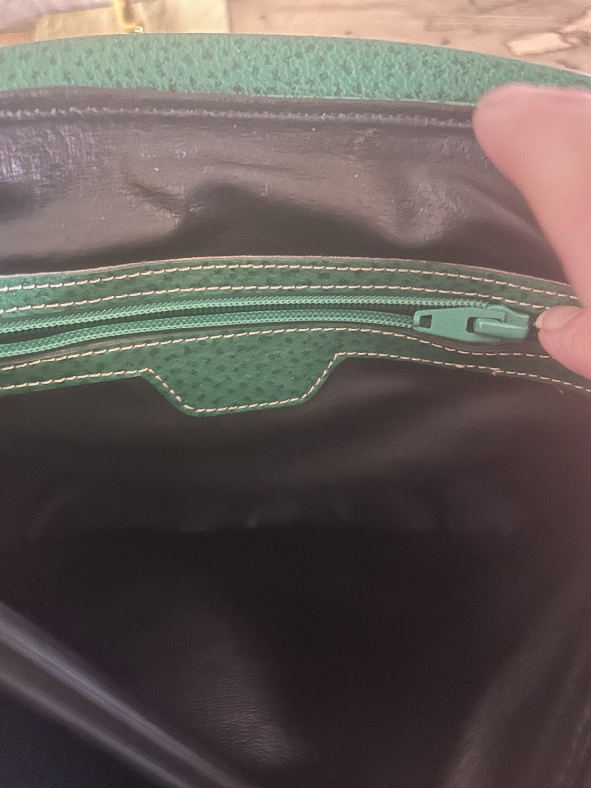 SALAR Milano Italian Leather Colorblock Saddle Shoulder Bag Red & Green