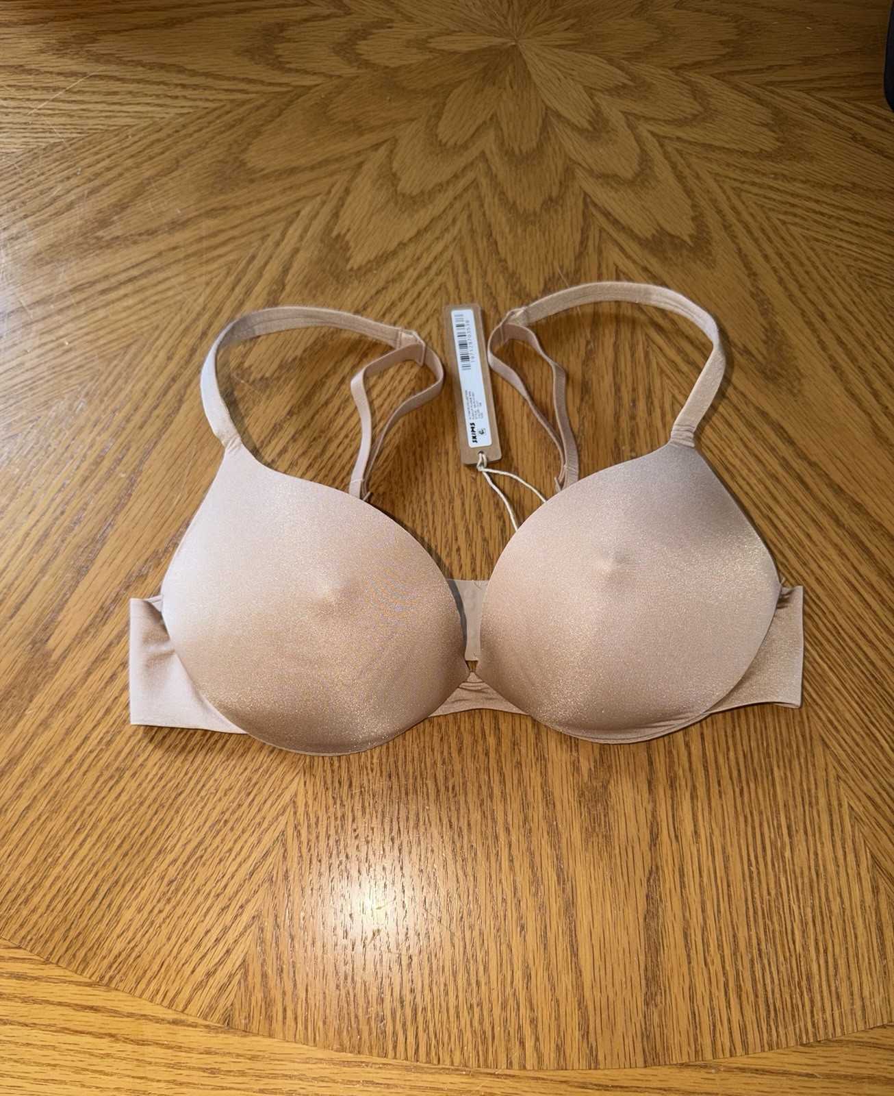 SKIMS NIPPLE BRA ULTIMATE PUSH UP BRA 32B Clay Nude Beige New NWT $68 MSRP