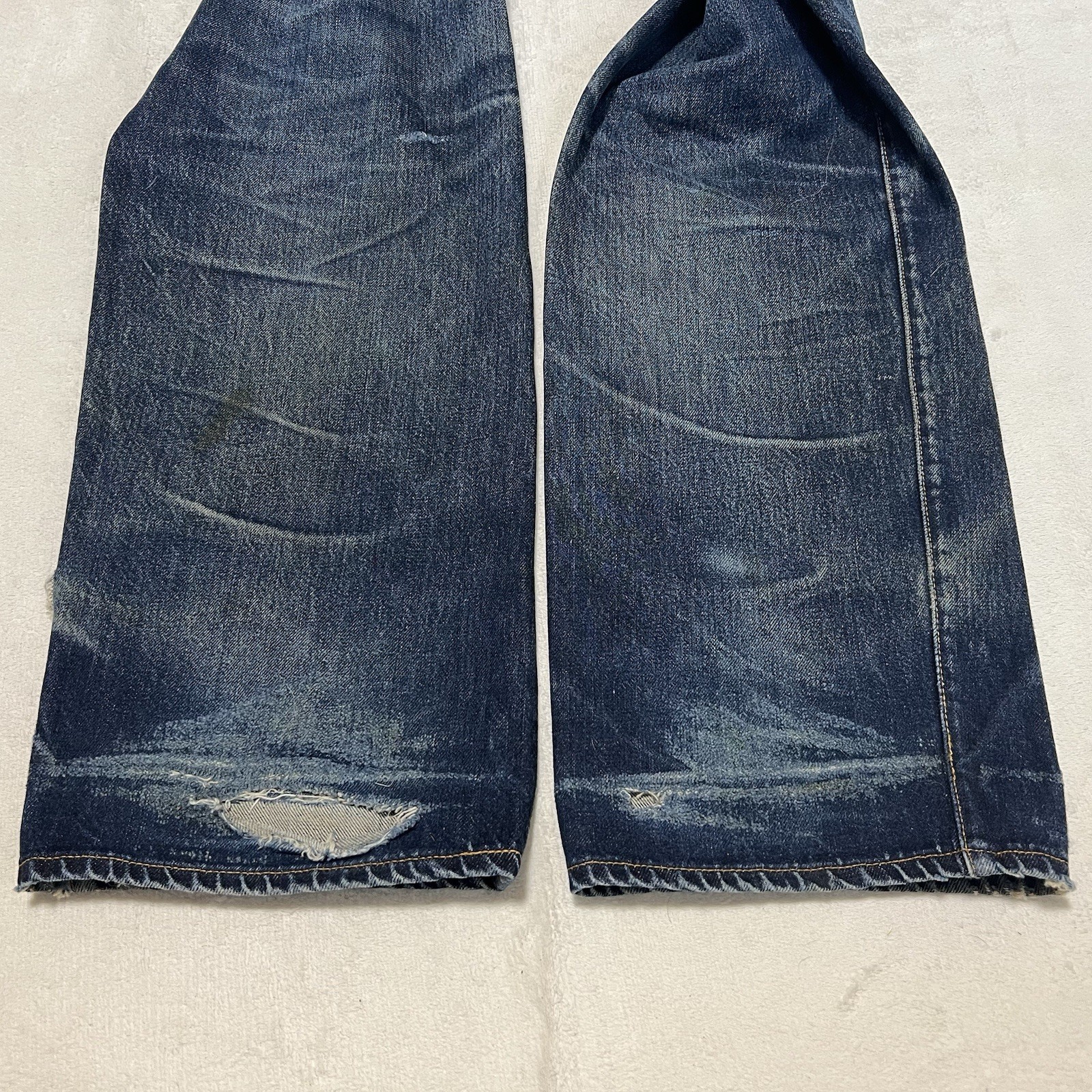 Levi’s 501XX 555 Valencia USA Big E Selvedge Jeans W33 L36 Distressed Boro