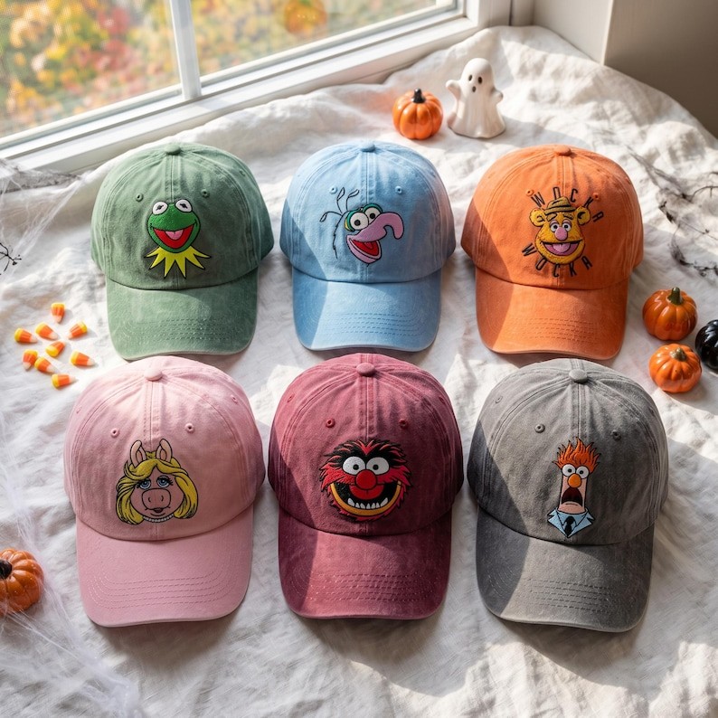 Embroidered The Muppets Characters Big Face Halloween Costume Wassh Hat