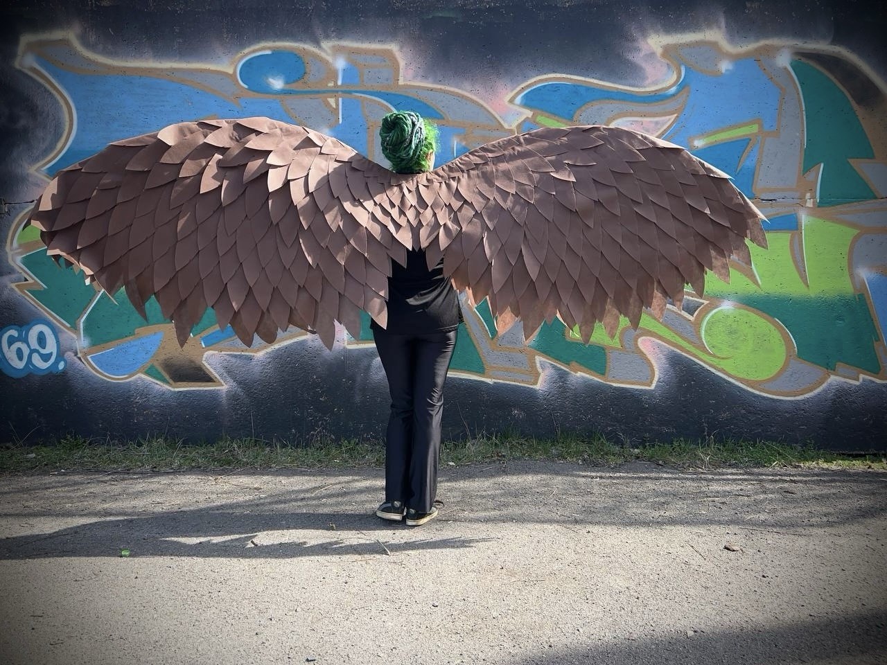 American Bald Eagle Wings Brown Angel Wings Moveable