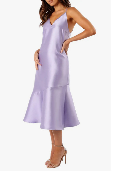 Petal + Pup Novan Satin Cocktail Dress Sz M $79 *1785