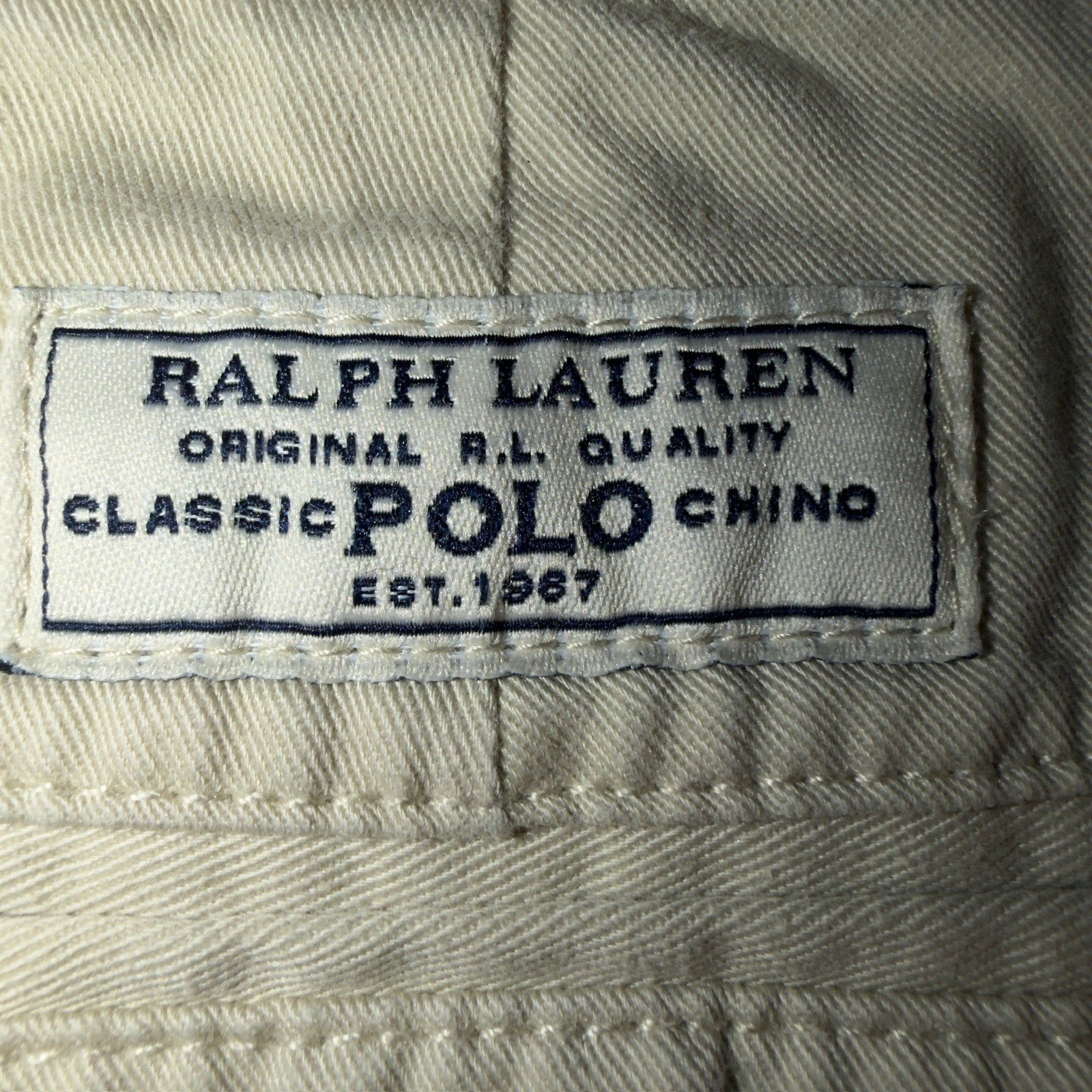 Polo Ralph Lauren Boys Khaki Chino Pants Size 16 Pleated Front Cotton Twill Tan