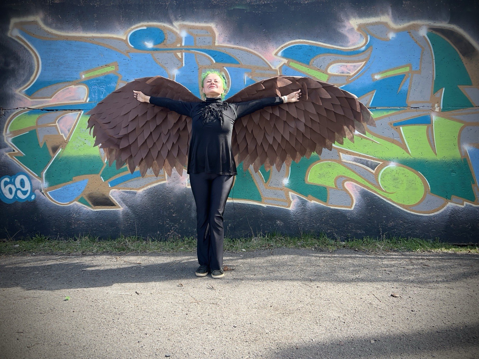 American Bald Eagle Wings Brown Angel Wings Moveable