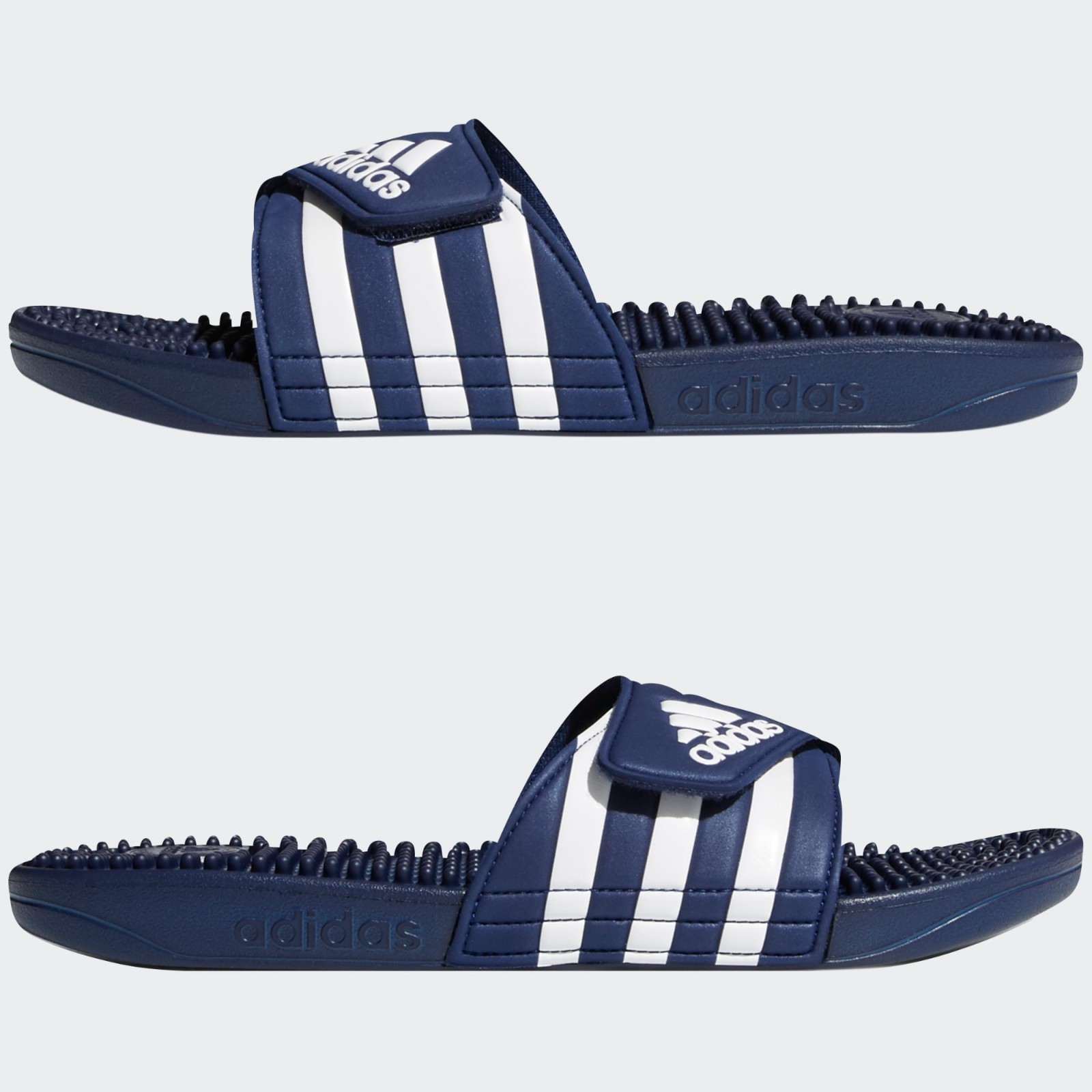 Adidas Adissage Men’s Slide Sandals Dark Blue/White Size: 11