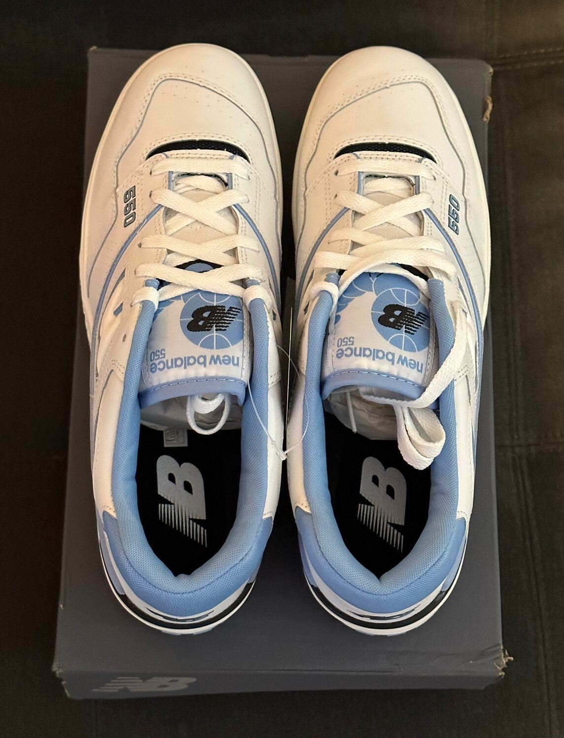 New Balance 550 (Size 12) UNC 2022 White University Blue BB550HL1