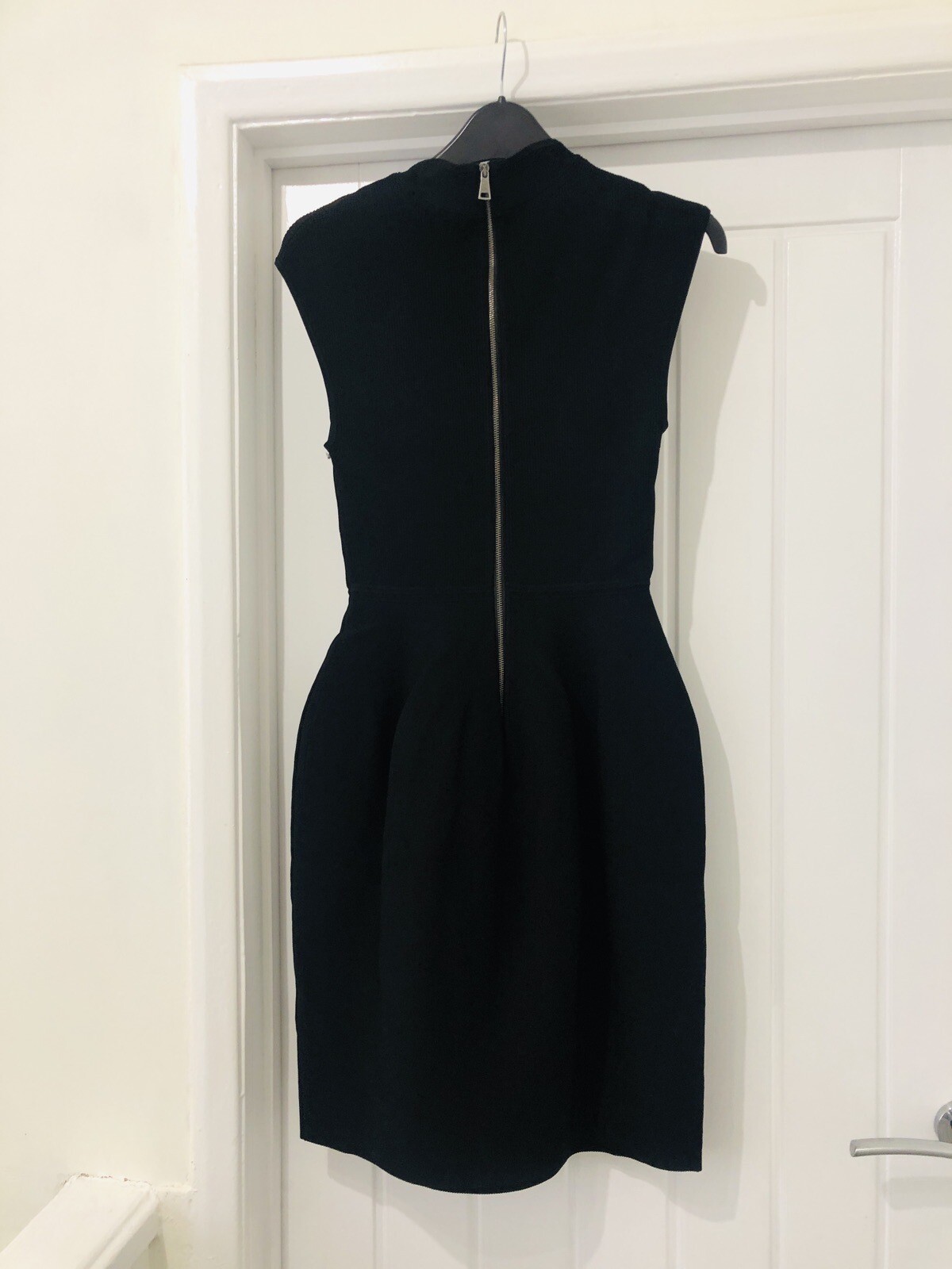£165 TED BAKER Judit tulip skirt bodycon wiggle dress knit cocktail LBD 2 Uk 10
