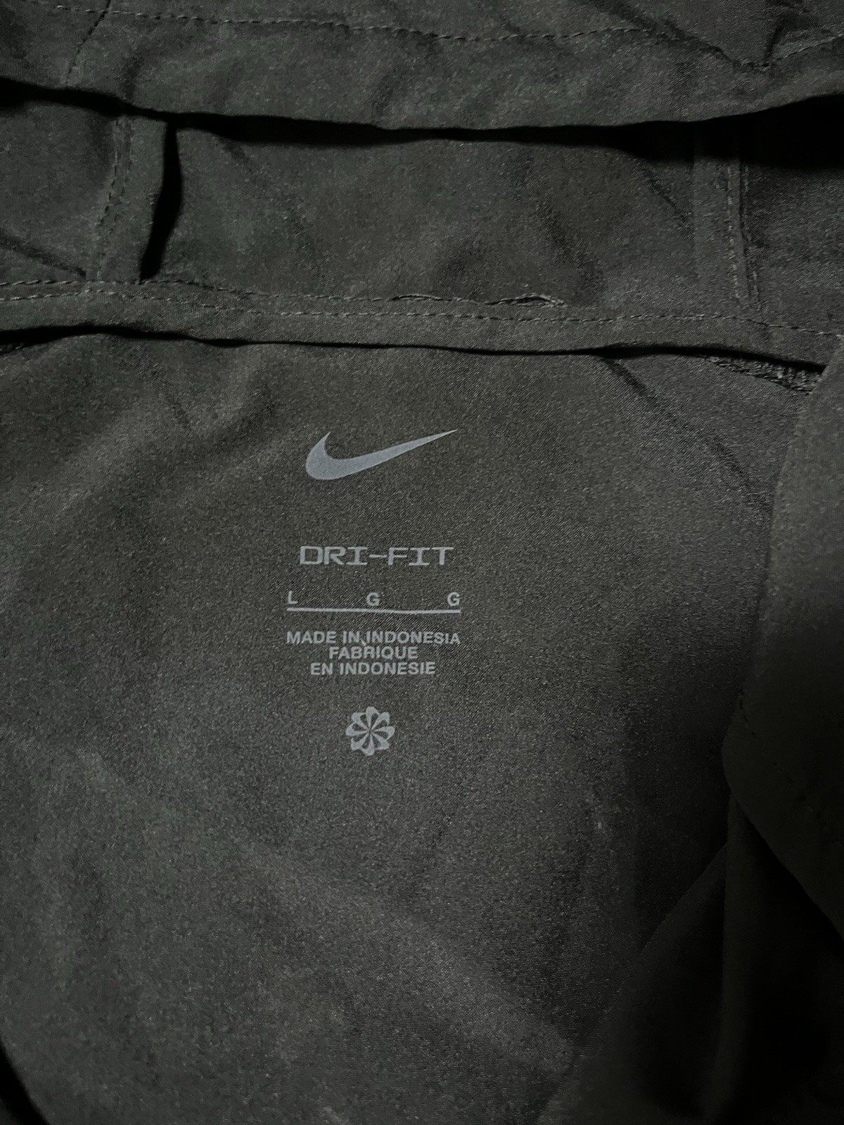 Nike Dri-FIT Men’s Hooded Full Zip Windbreaker Jacket w/ Pockets Black L