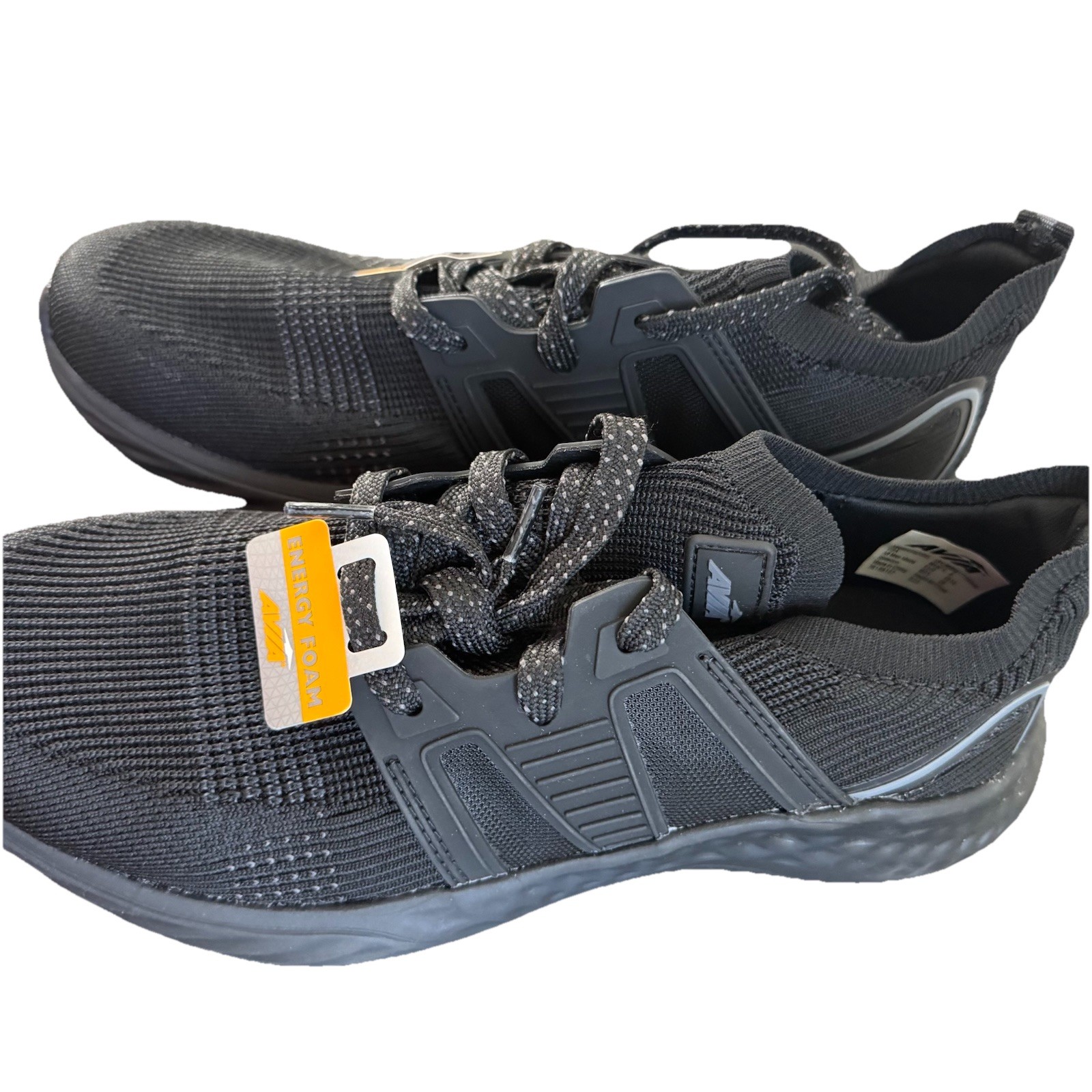 Avia Sequence Black Tie Mens Sneaker Size 8 Enduropro Comfort Energy Foam NWT