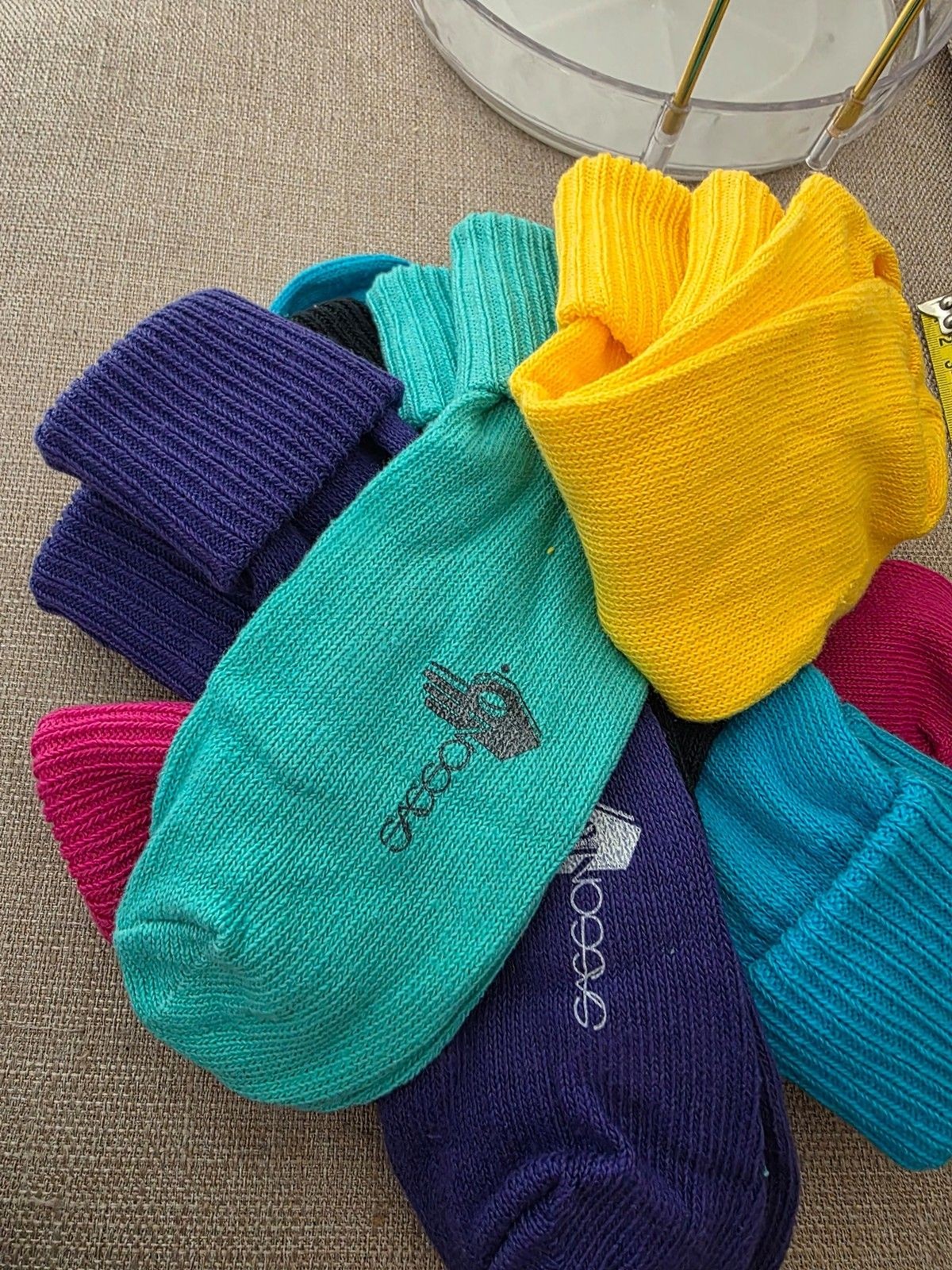 Vintage 1990’s Sassoon Womens Socks New Sock Size 9-11 6 pairs k