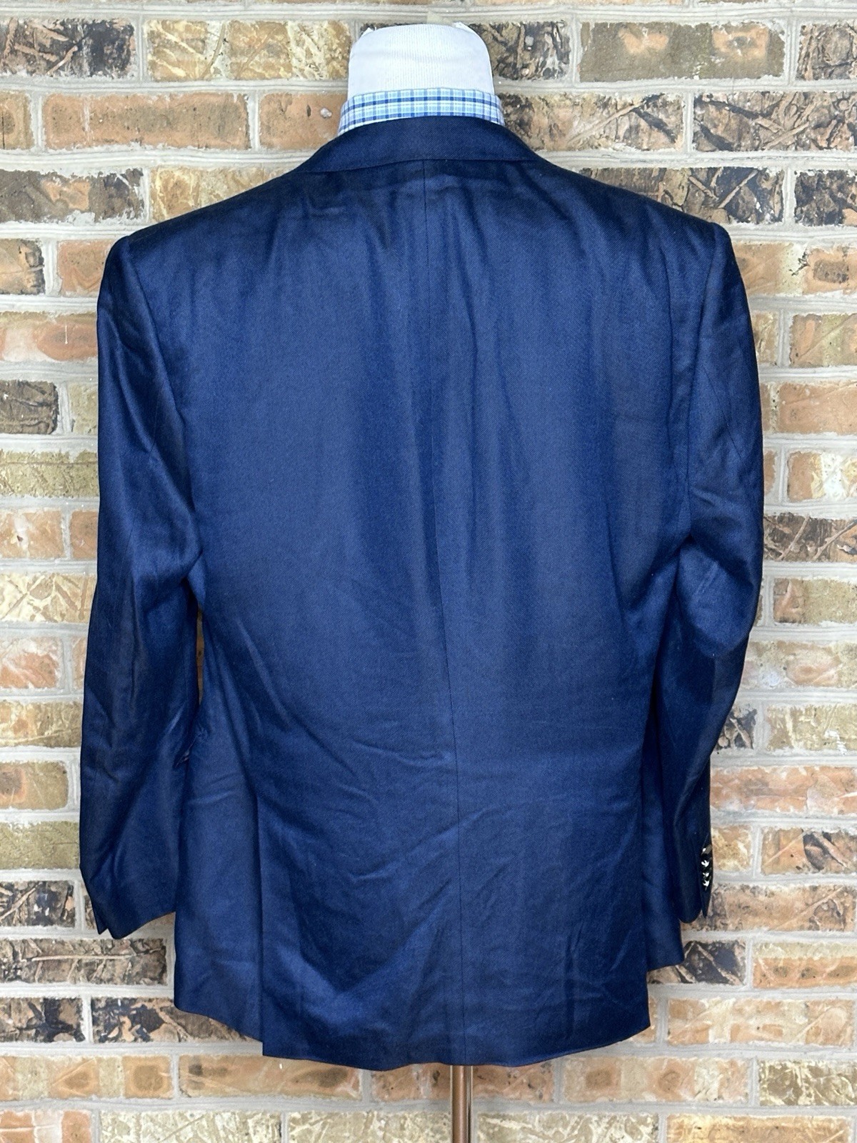 Gieves & Hawkes Savile Row 100% Bamboo Blazer Navy 56R US 46R Cupro Lined 1771