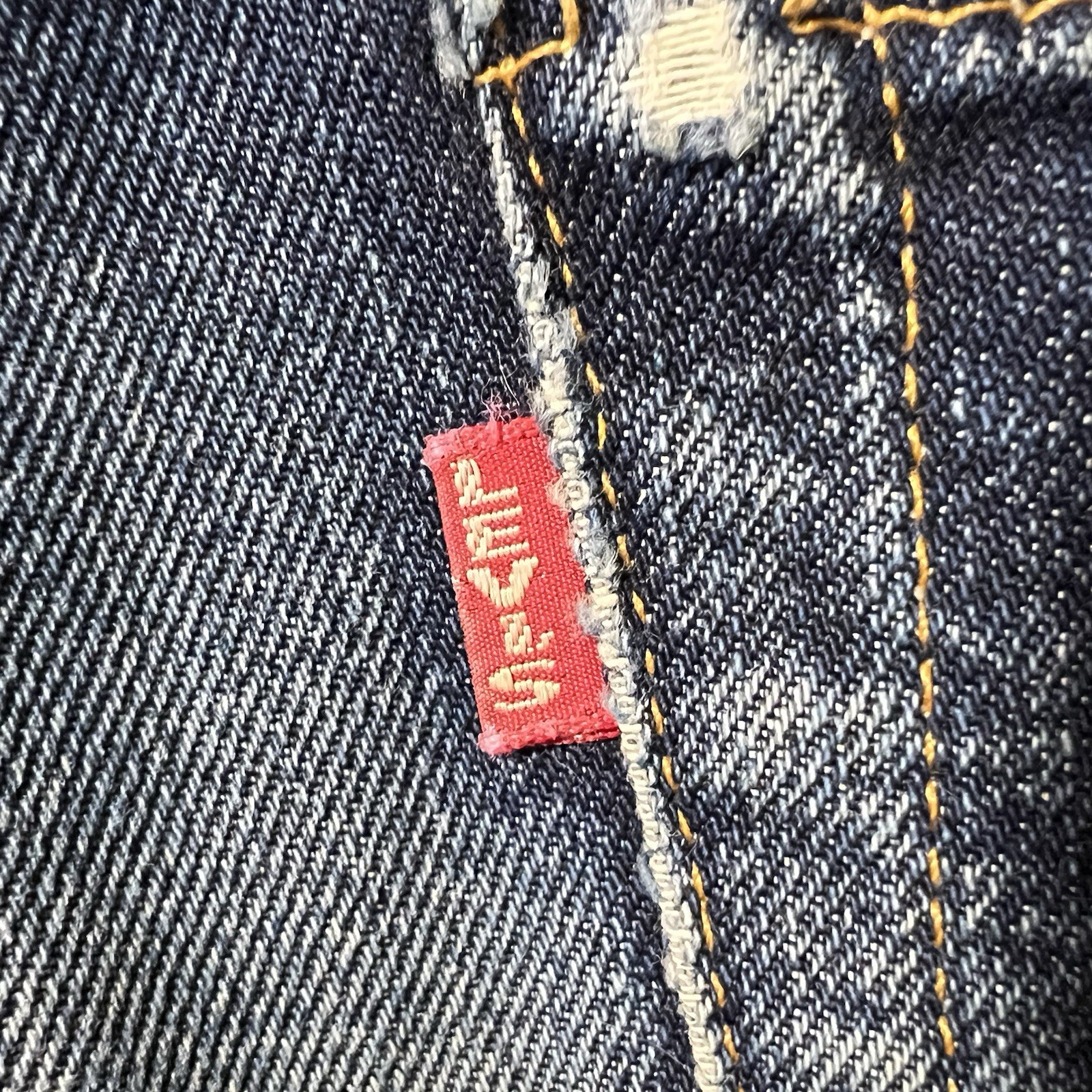 Levi’s 501XX 555 Valencia USA Big E Selvedge Jeans W33 L36 Distressed Boro