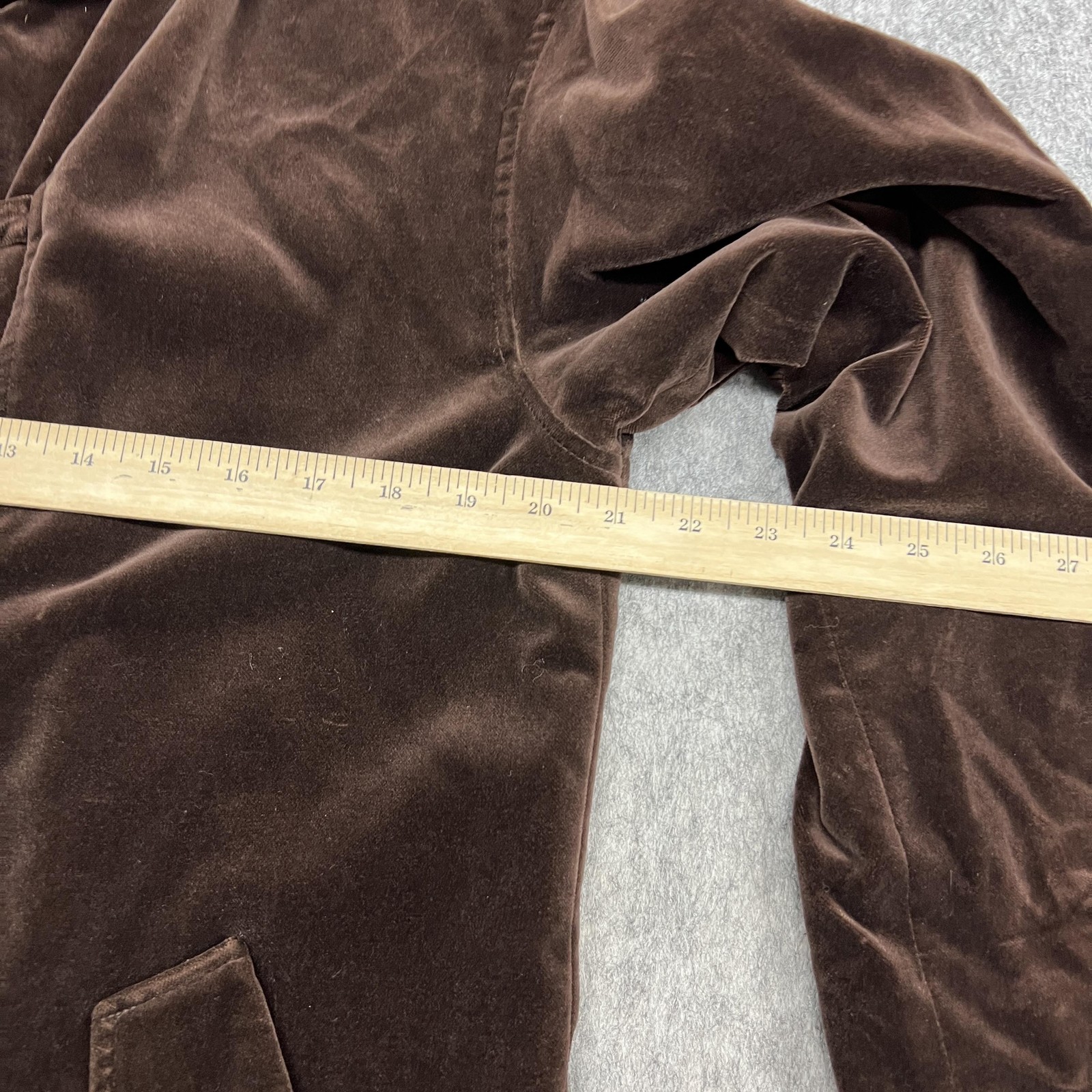 Vintage J Jill Coat Womens S Brown Velvet Toggle Lined Duster Missy Whimsigoth