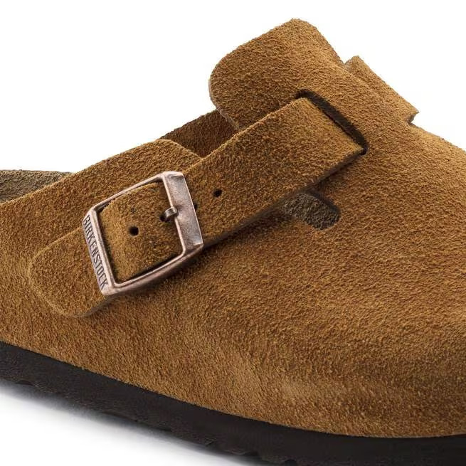 Birkenstock Boston Mink Suede Leather Clog Shoes Narrow/Wide EU 37-45 Unisex