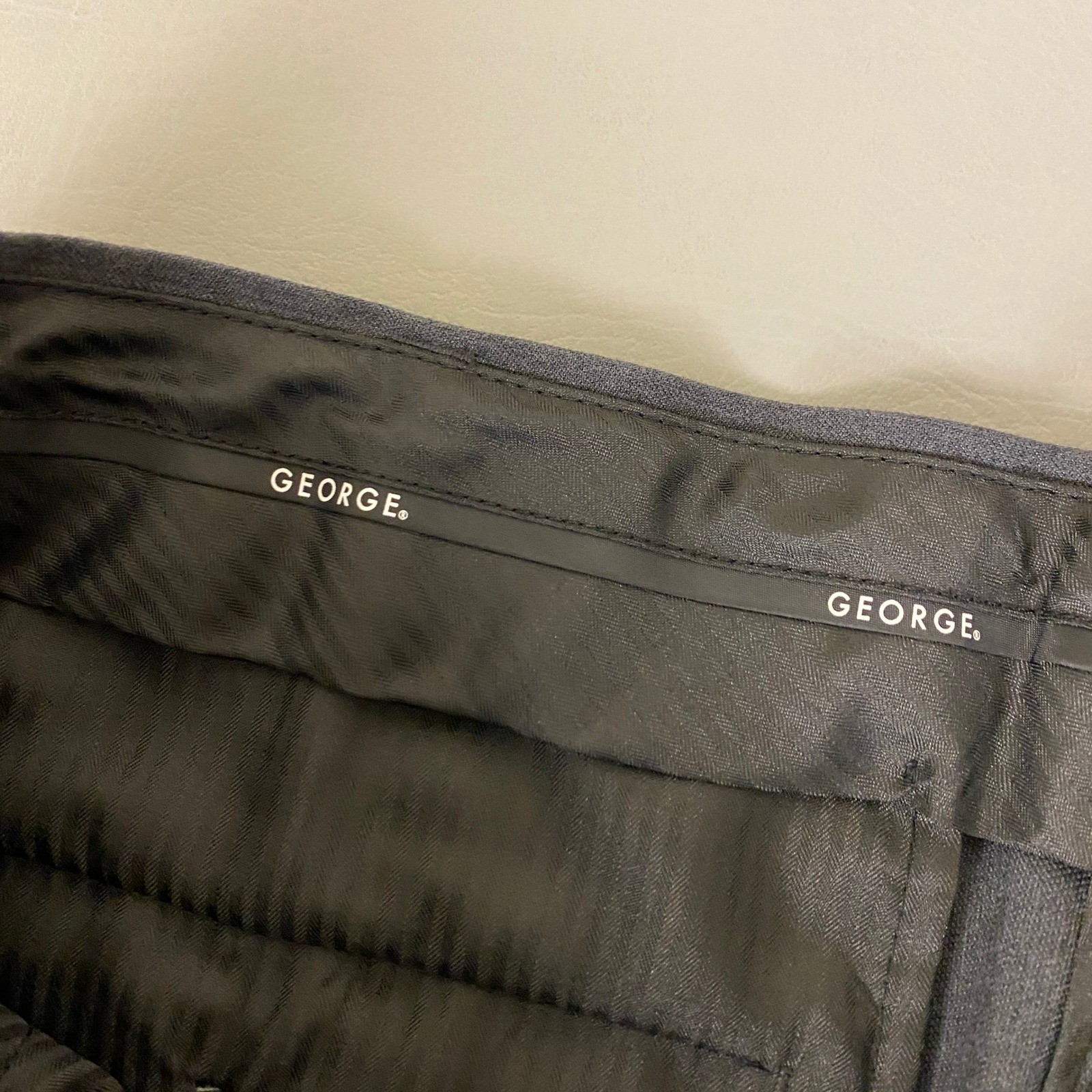 George Dress Pants Men’s 42×30 Graphite Gray Repreve Polyester Rayon Blend