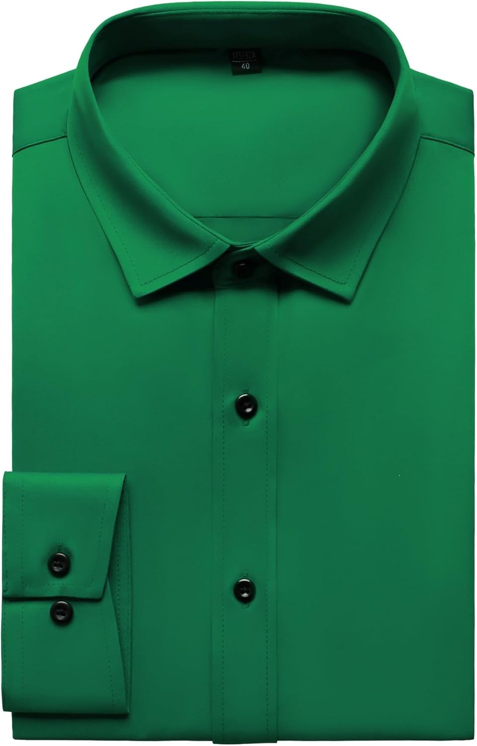 Men’s Wrinkle-Resistant Formal Stretch Dress Shirt, Button Down for Wedding