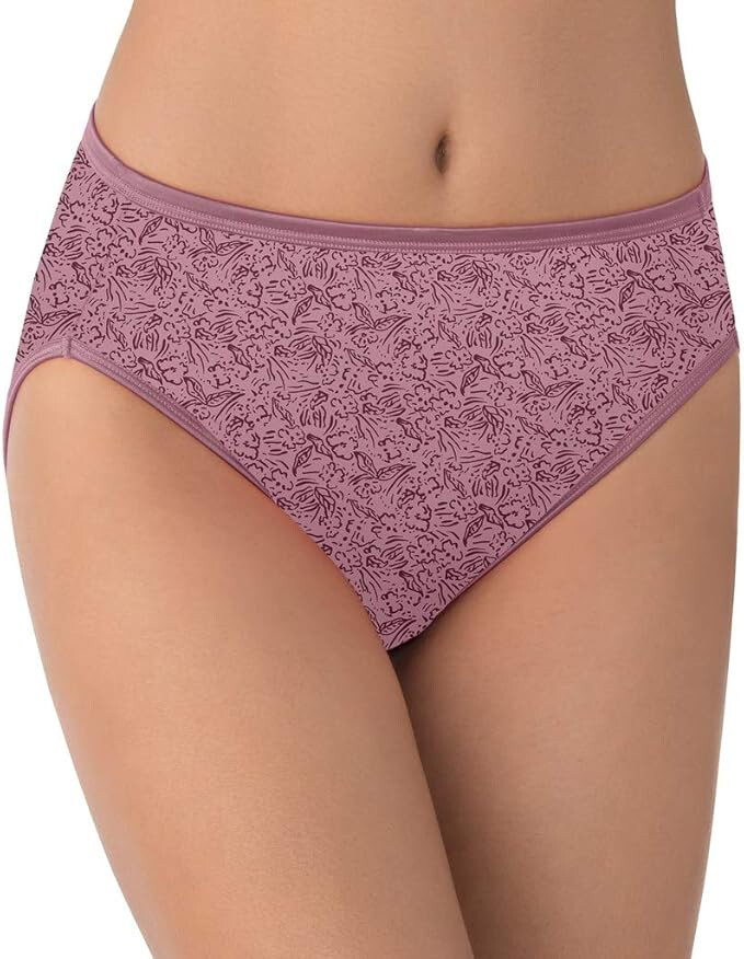 4 Pairs Vanity Fair Illumination Briefs HI-CUT Mixed PRINTS 13108 6 7 8 9 10