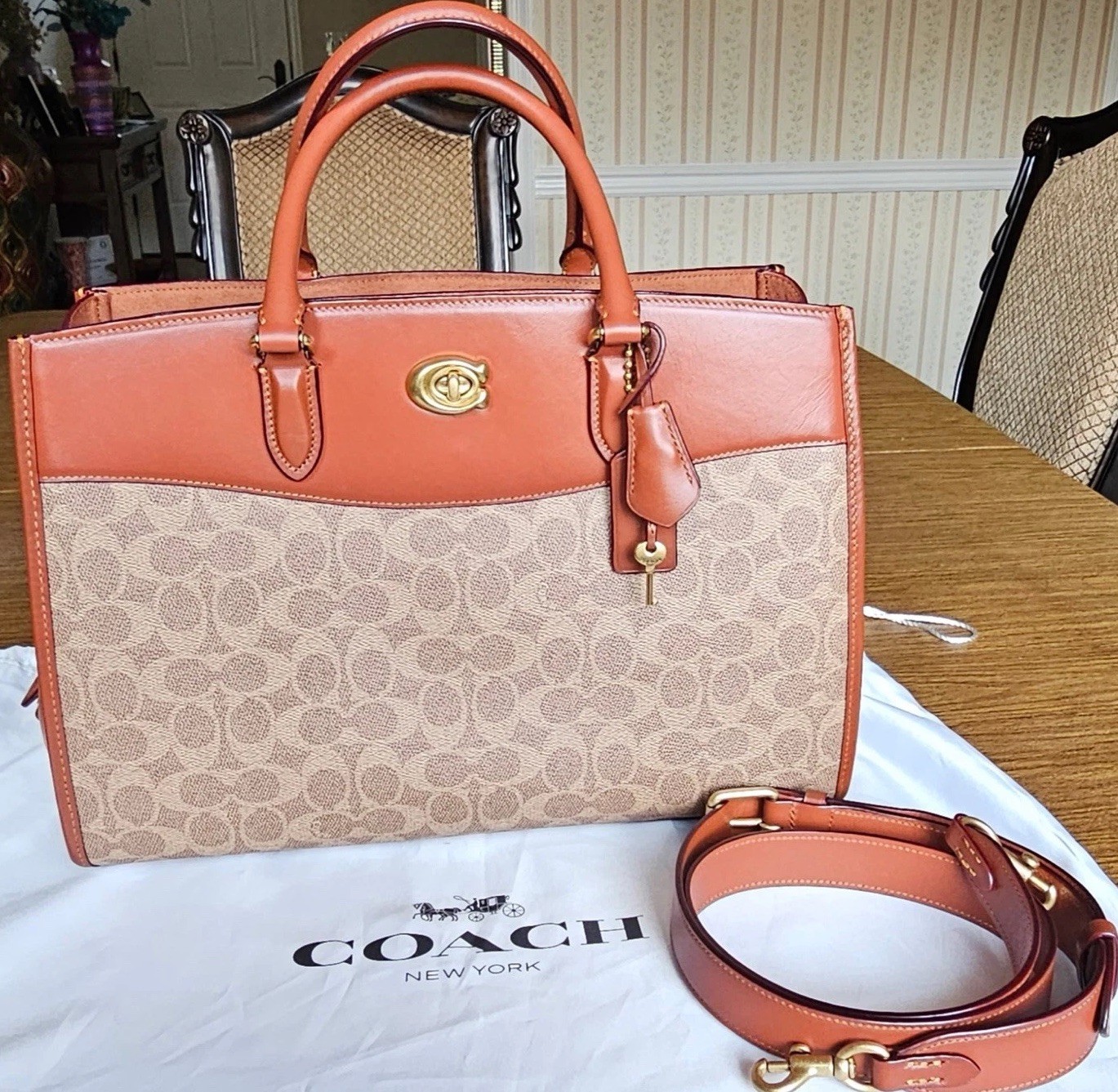 Coach Brooke Carryall Satchel in Signature Canvas (Large)