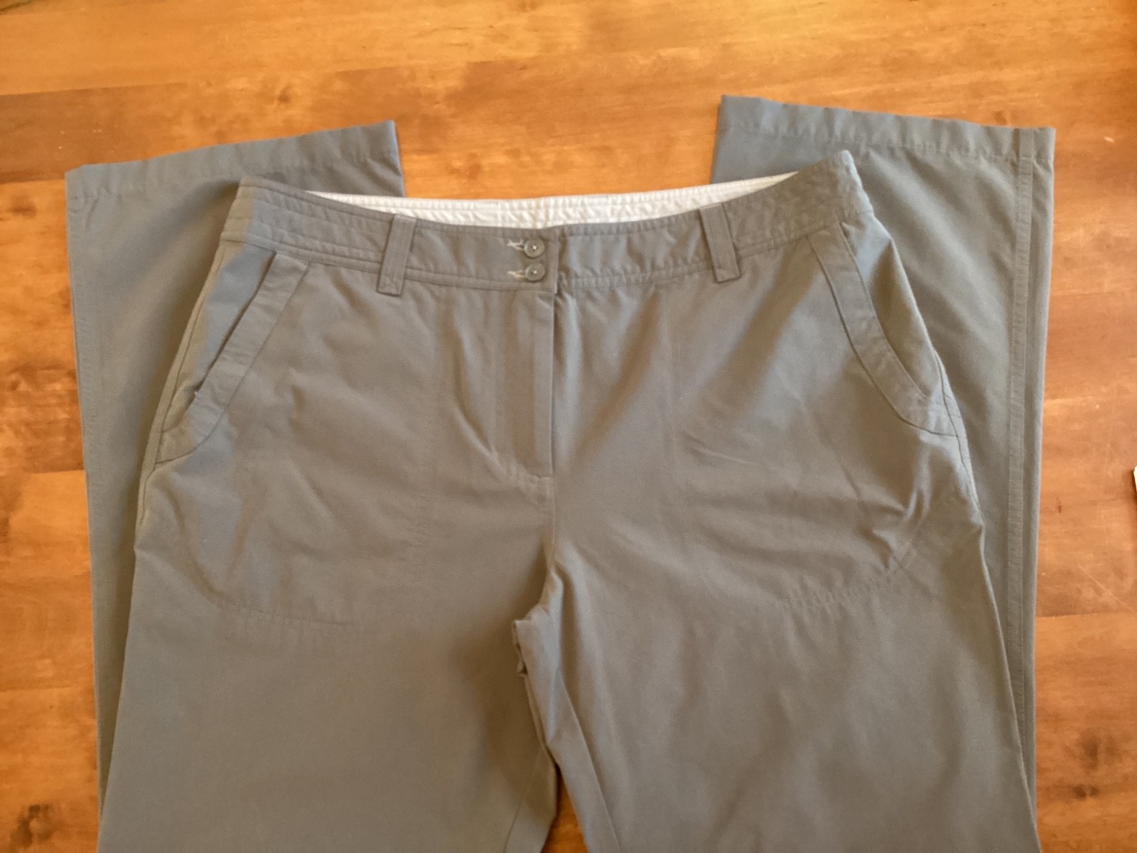 Ladies Rohan Crossover Light Green Walking Hiking Holiday Trousers, Size 16R