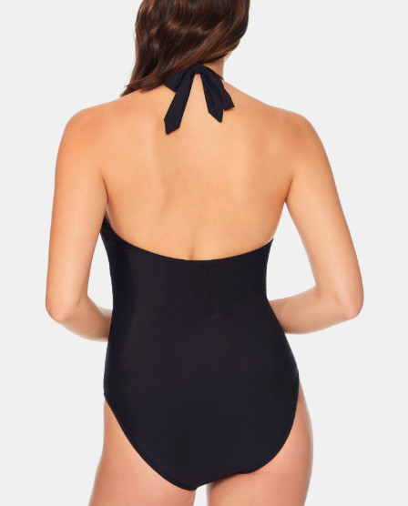 Vera Bradley Kismet Daisy Dots Reversible One Piece Swimsuit Black Size XL