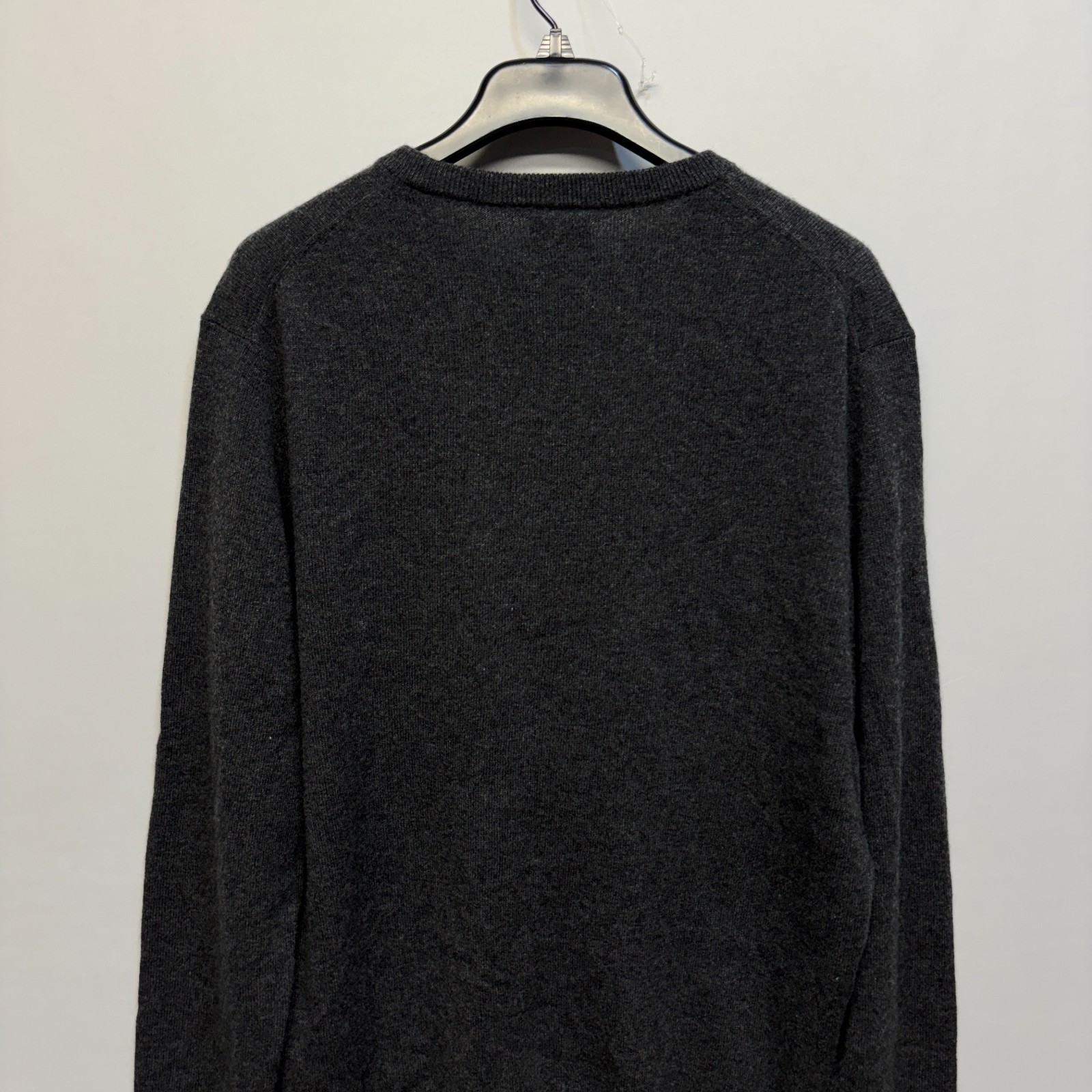 J. Crew Men 100% Cashmere Pullover Sweater Size Large SP24 Gray D108 -24