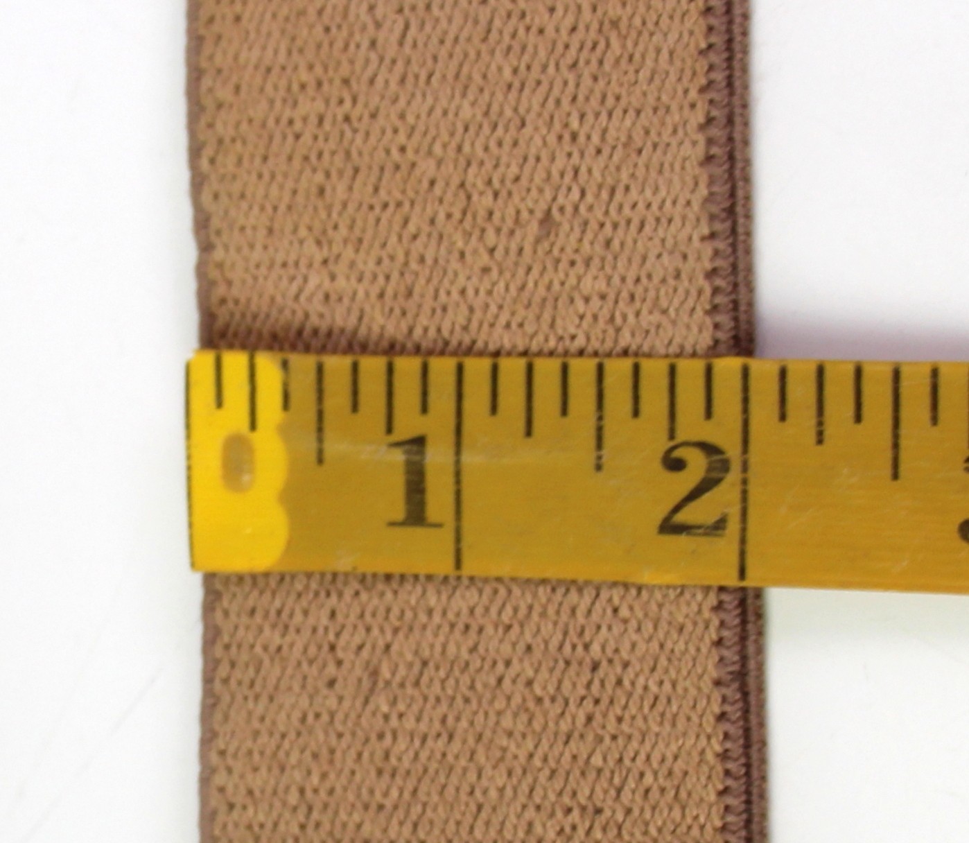 VTG Walking Boss BEIGE ELASTIC BLCK LEATHER BUTTON-ON X-BACK 2″Wd SUSPENDERS (P5