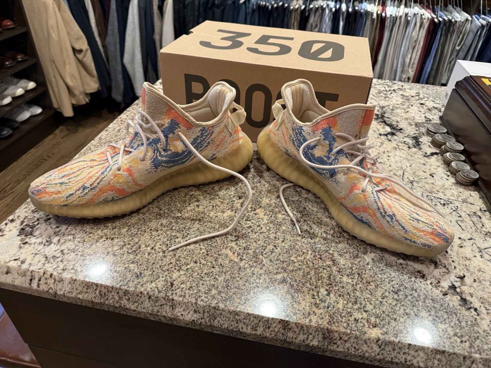 adidas Yeezy Boost 350 V2 MX OAT GW3773 Men’s Low Top Multicolor Sneaker