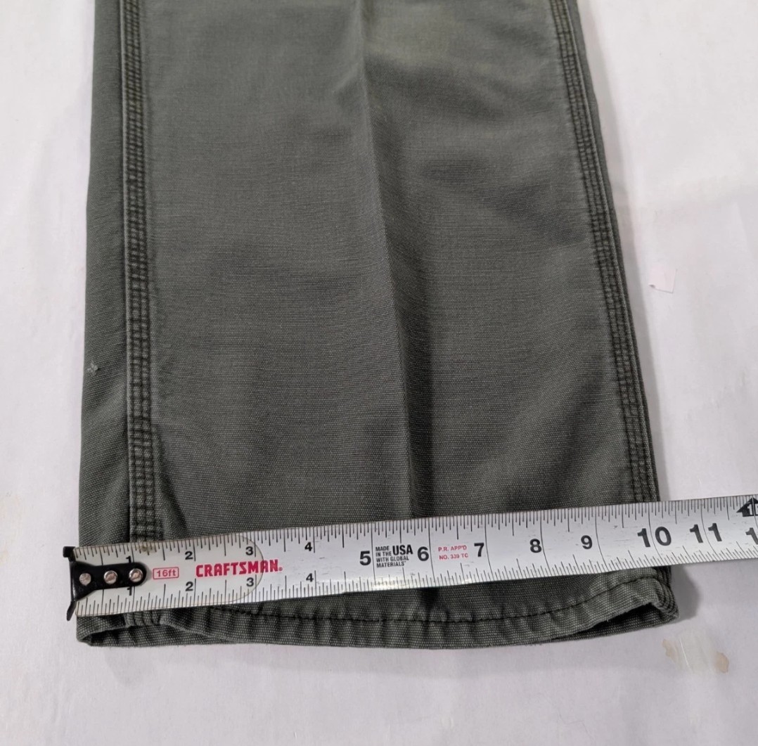 Carhartt FR Work Jeans CAT 2 Size 42×30 Green Original Fit Straight Leg Pants