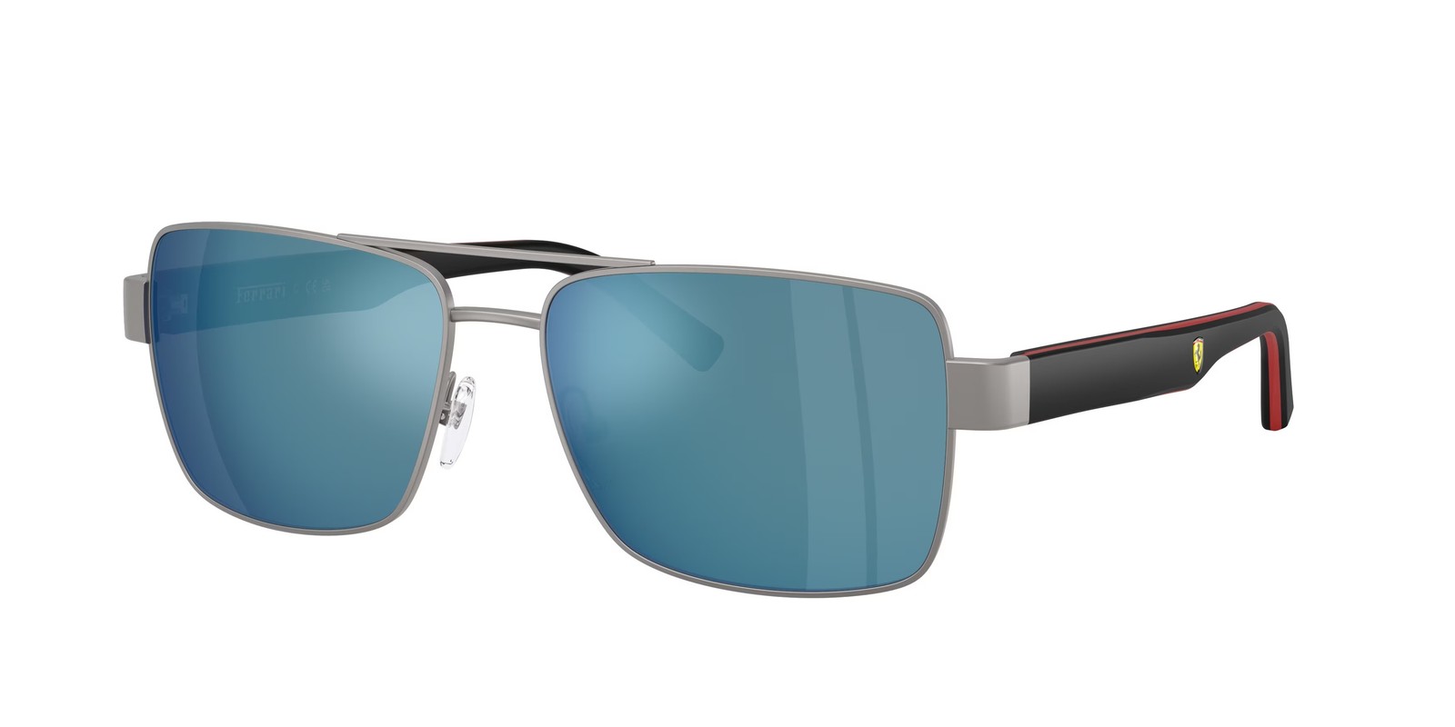 FERRARI SCUDERIA FZ5005 115 55 Matte Gunmetal Mirror Blue 59 mm Men’s Sunglasses