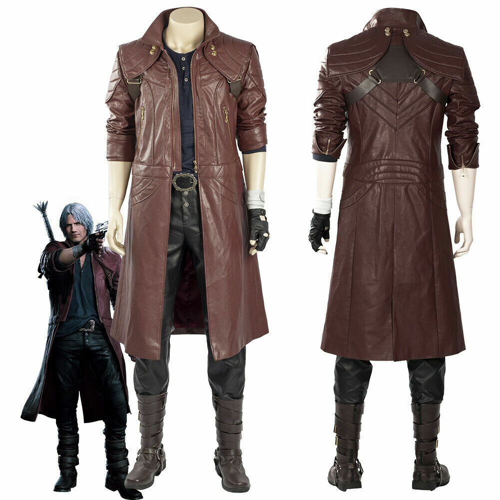 Devil May Cry V DMC5 Dante Outfit Cosplay Costume Coat Uniform Suit